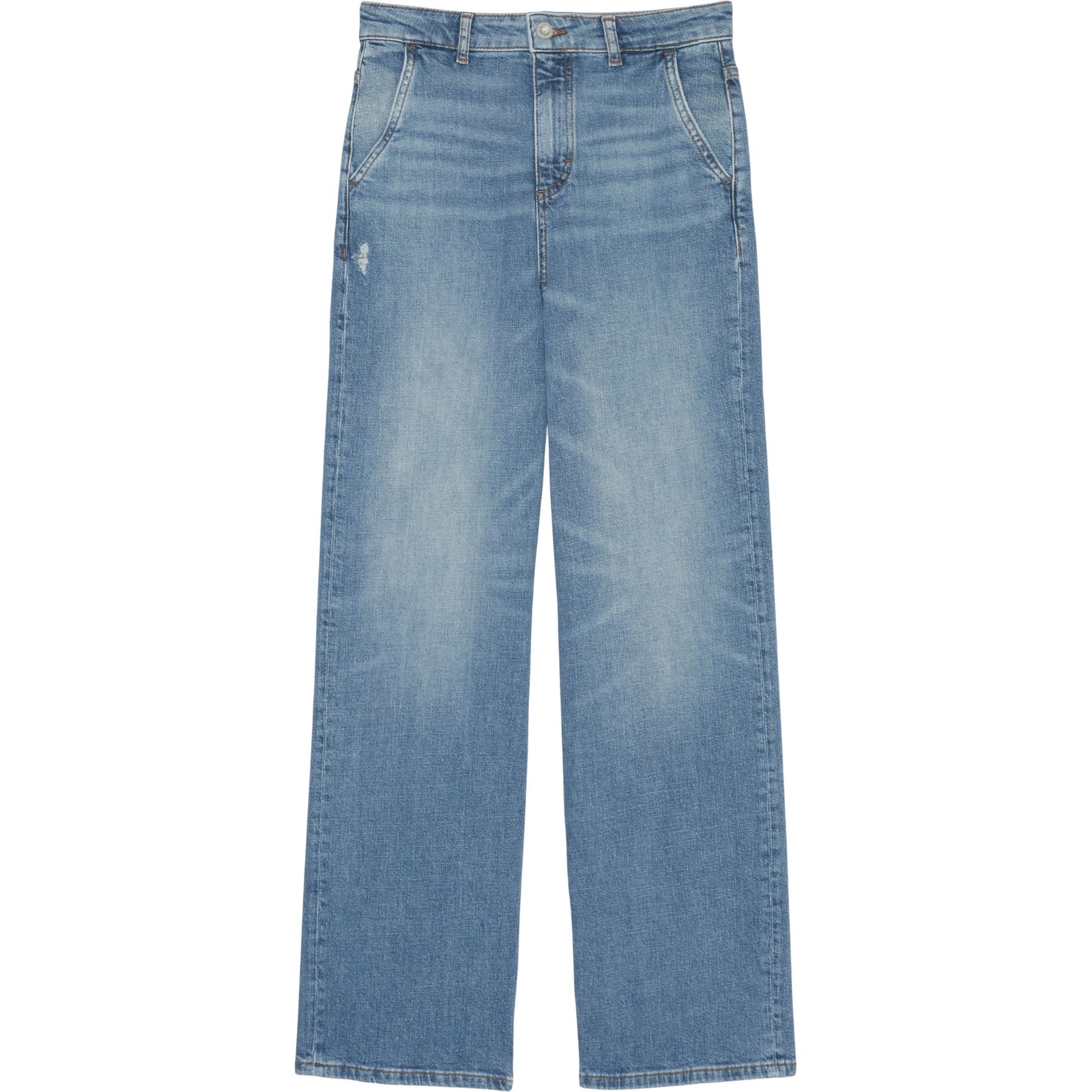 MARC O'POLO Platėjantys džinsai moterims, Mėlyna, Flared 408915612175 1