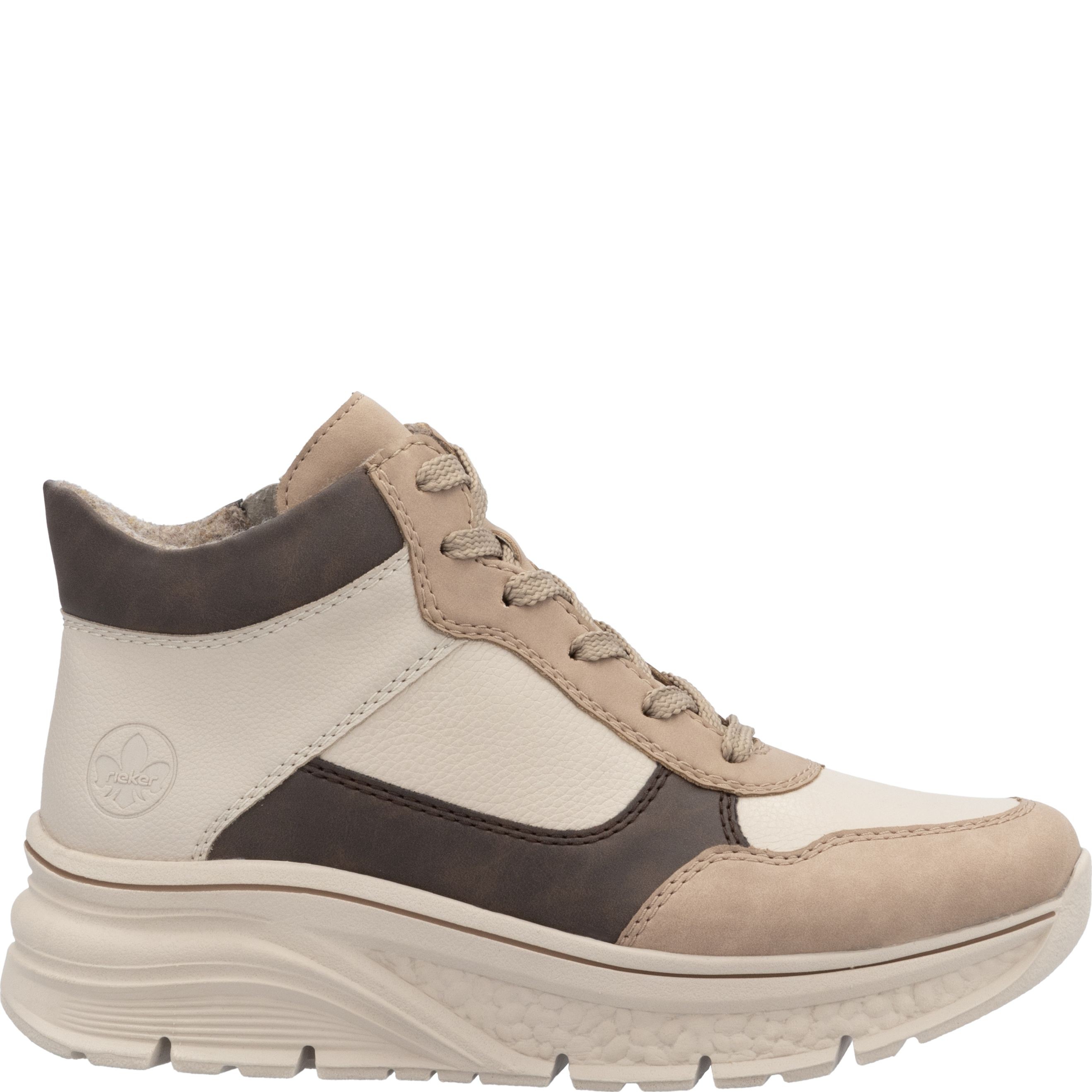 RIEKER Aulinukai moterims, Smėlio, Ladies mid height boots 3