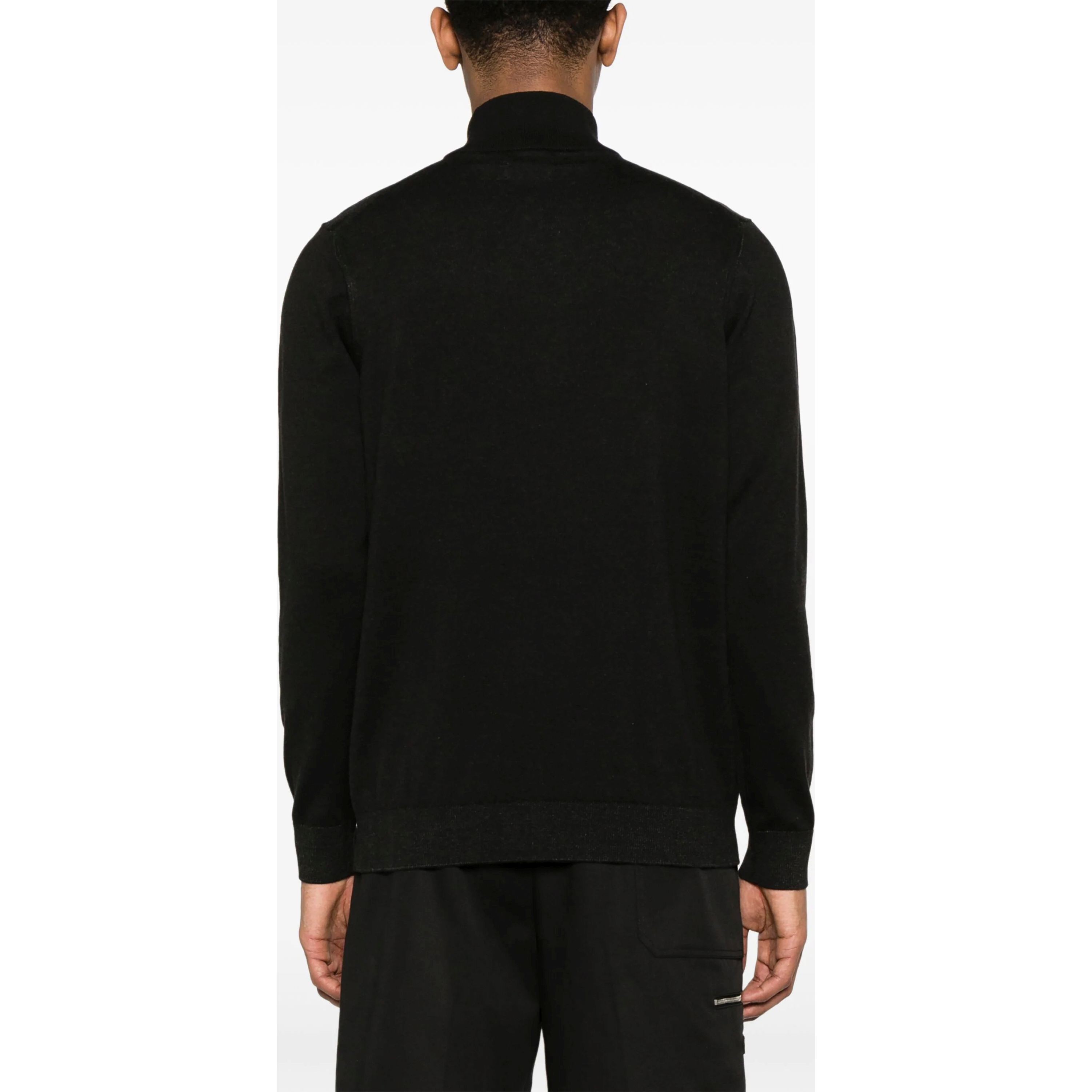 CALVIN KLEIN Megztinis vyrams, Juoda, Half zip sweater 3