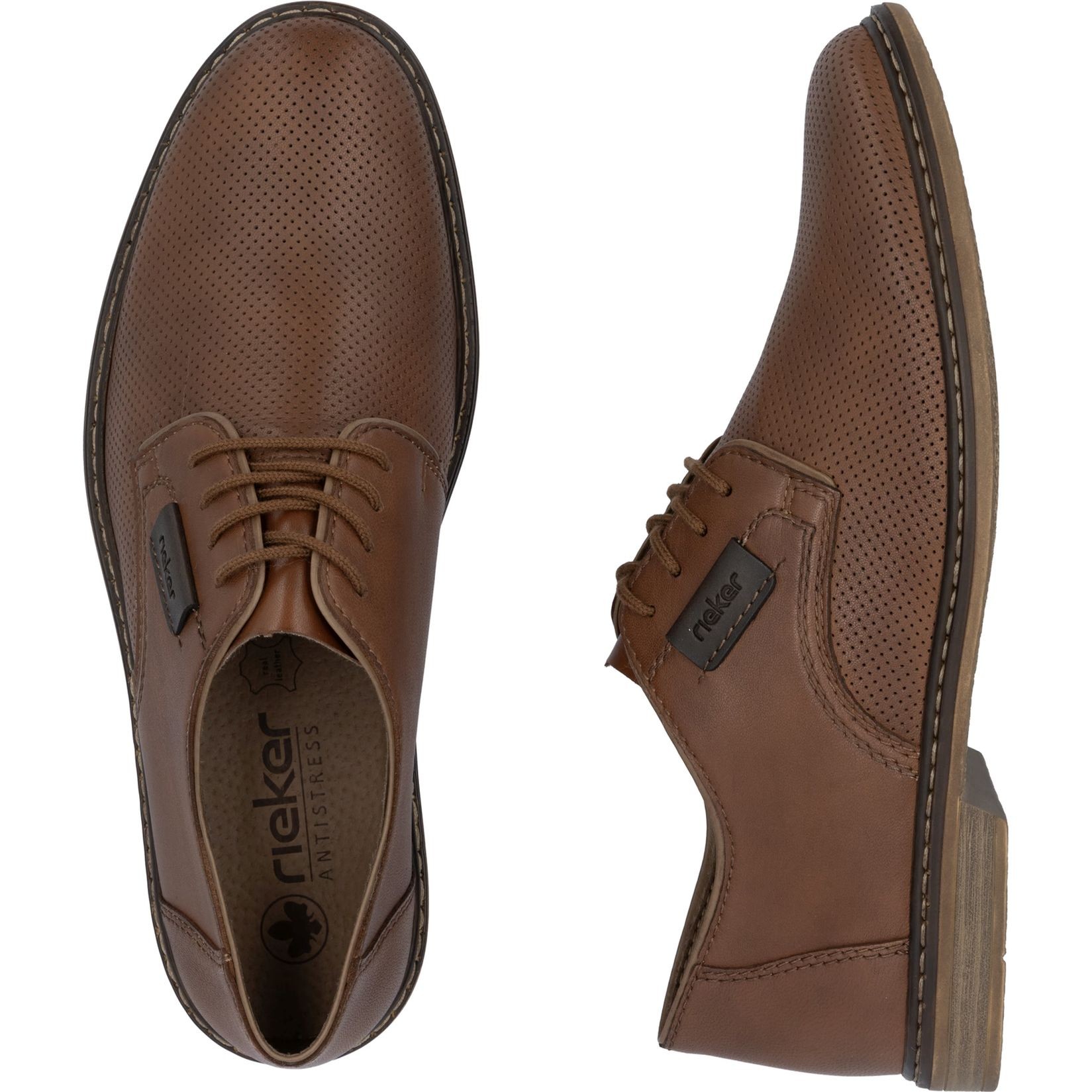 RIEKER Klasikiniai batai vyrams, Ruda, Formal shoes 5