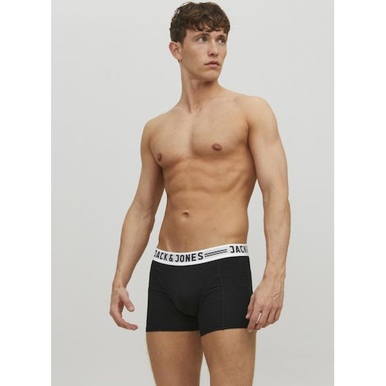 JACK & JONES Ilginti apatiniai vyrams, Pilka, SENSE TRUNKS 3-PACK NOOS 8