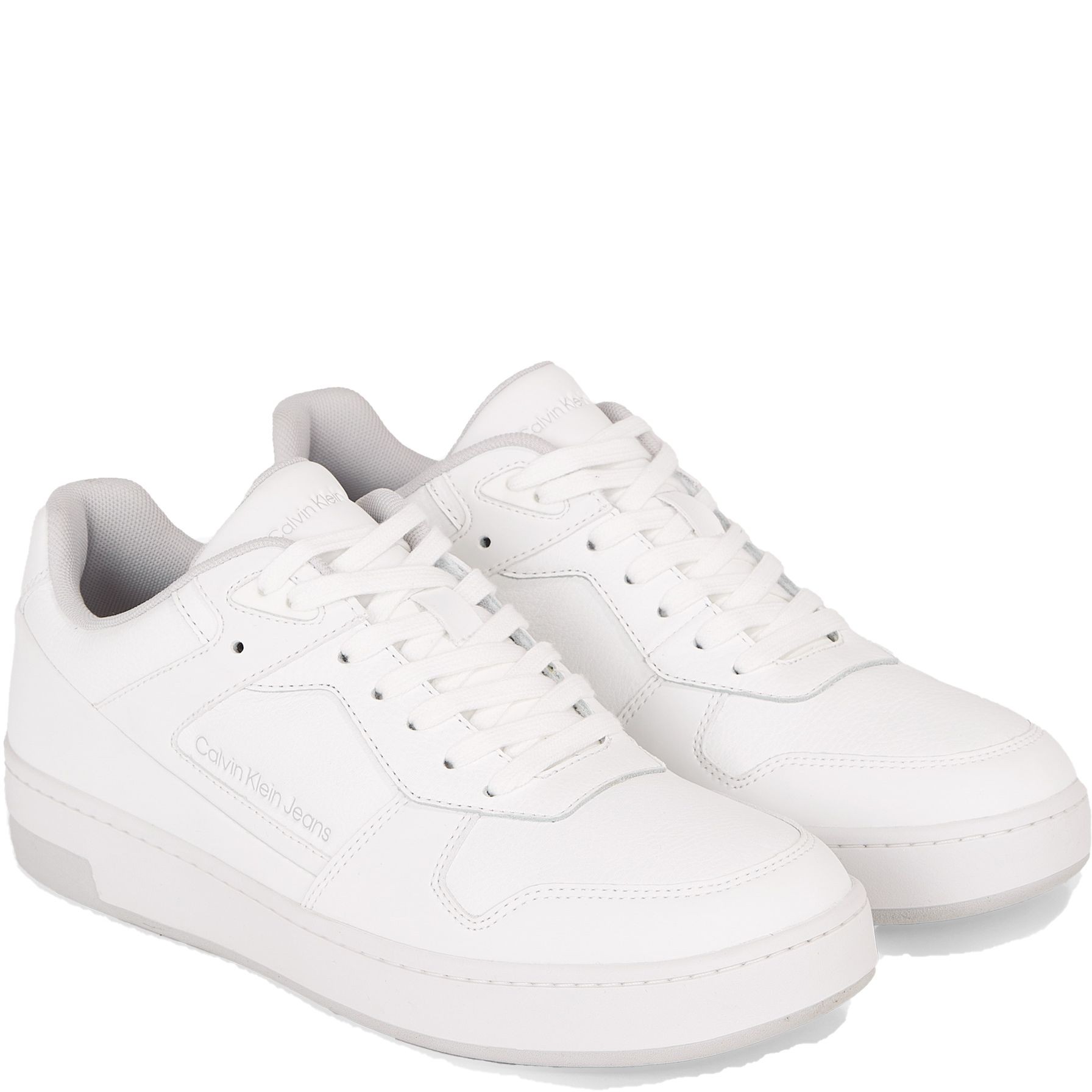 CALVIN KLEIN JEANS Laisvalaikio bateliai vyrams, Balta, Basket cupsole low 1