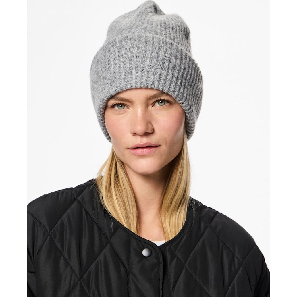 PIECES Skrybėlė moterims, Pilka, Moella hood 2