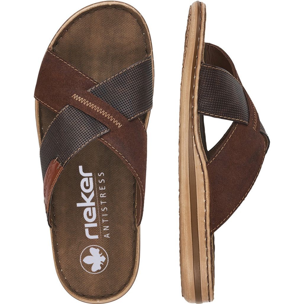 RIEKER Šlepetės vyrams, Ruda, Slippers 7