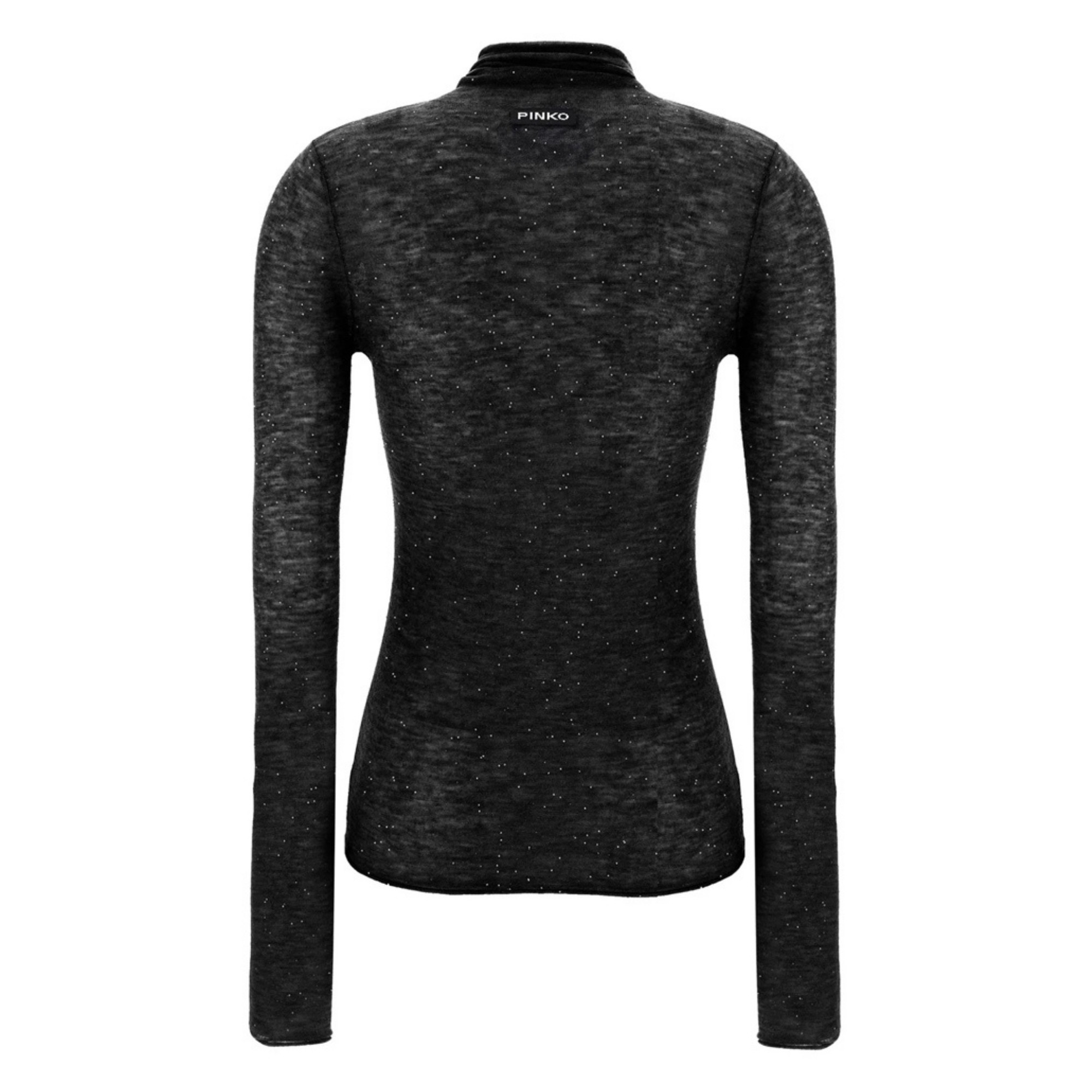 PINKO Megztinis moterims, Juoda, Moss sweater 2