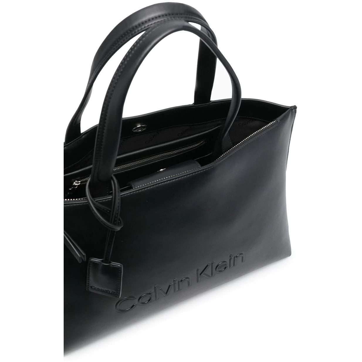 CALVIN KLEIN Rankinė per petį moterims, Juoda, SET SHOPPER MD 3