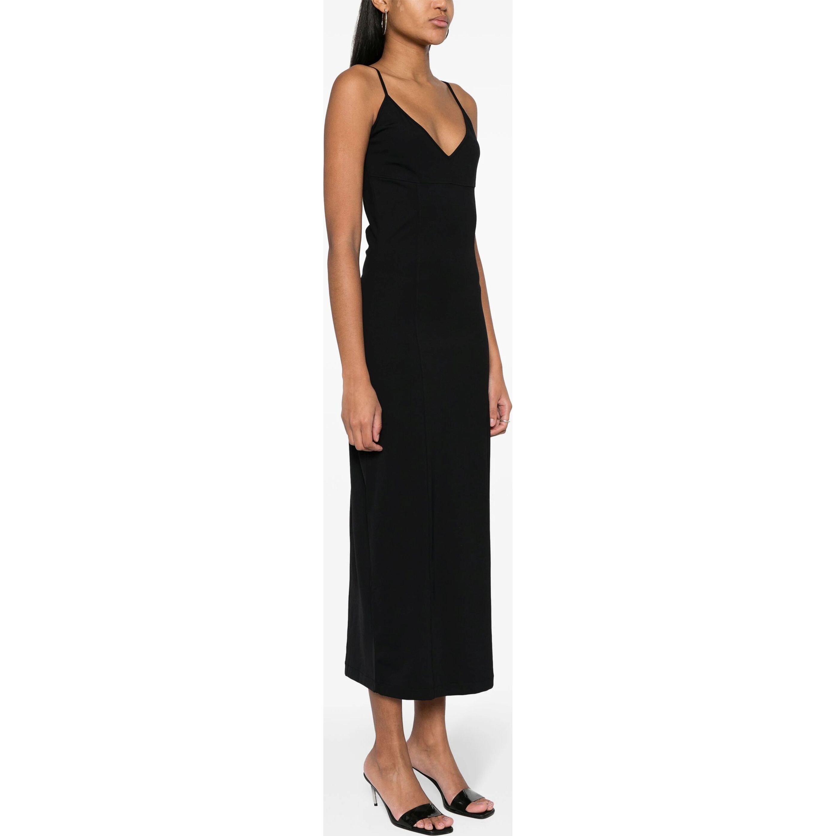 CALVIN KLEIN Maxi suknelė moterims, Juoda, Slip dress 2