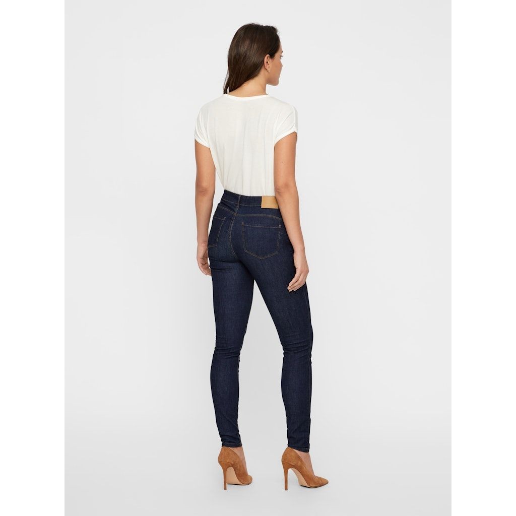 VERO MODA Slim džinsai moterims, Mėlyna, VMSEVEN NW S SHAPE U 4