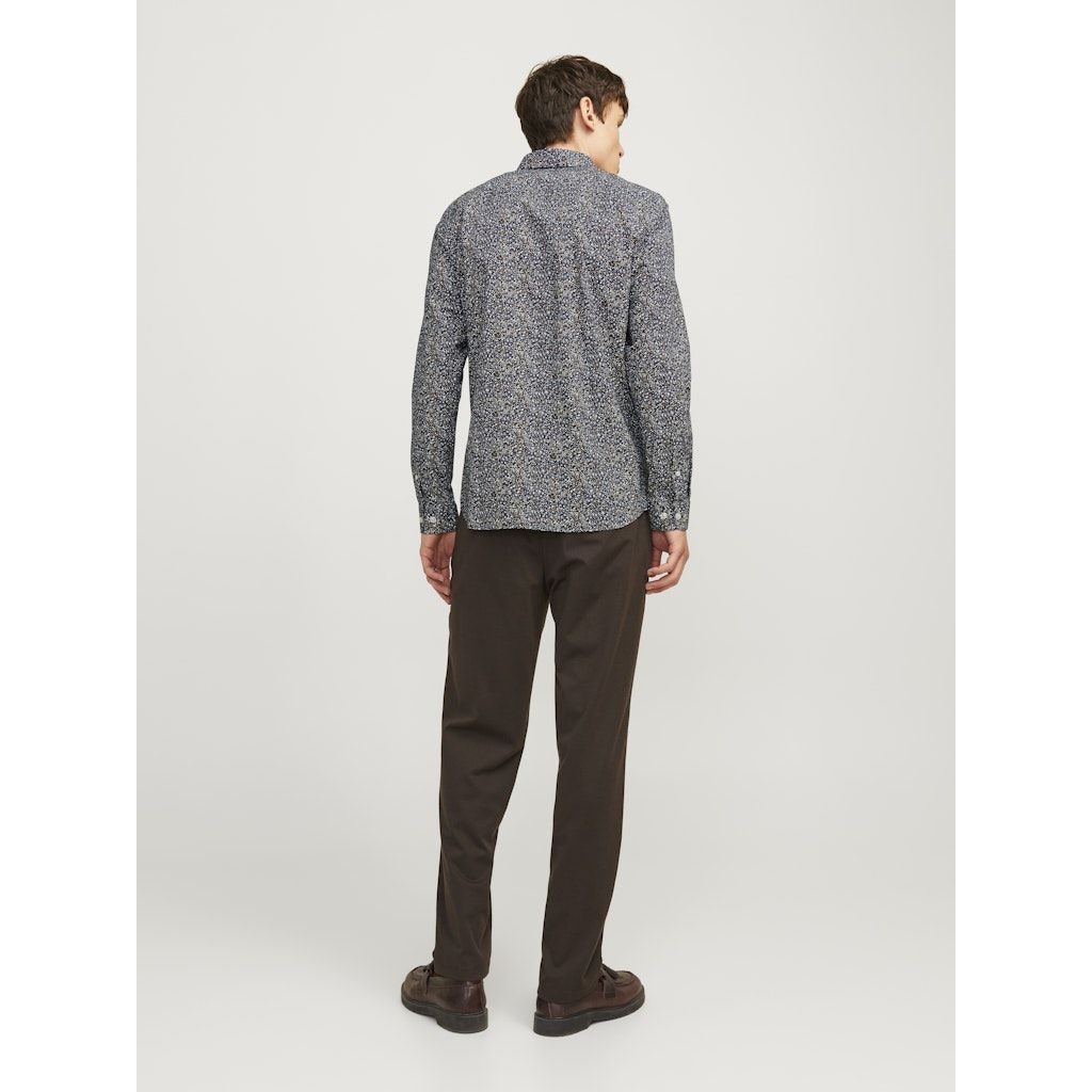 JACK & JONES Marškiniai ilgomis rankovėmis vyrams, Marga, Black pool stretch 7