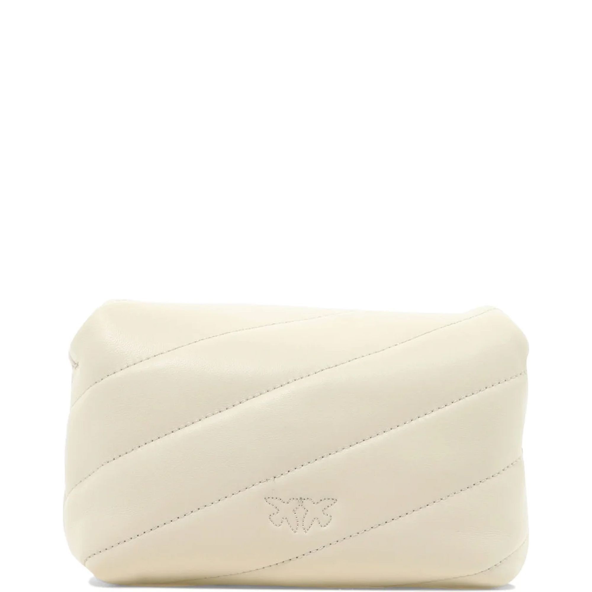 PINKO Rankinė per petį moterims, Balta, Love puff baby cl sheep nappa 2