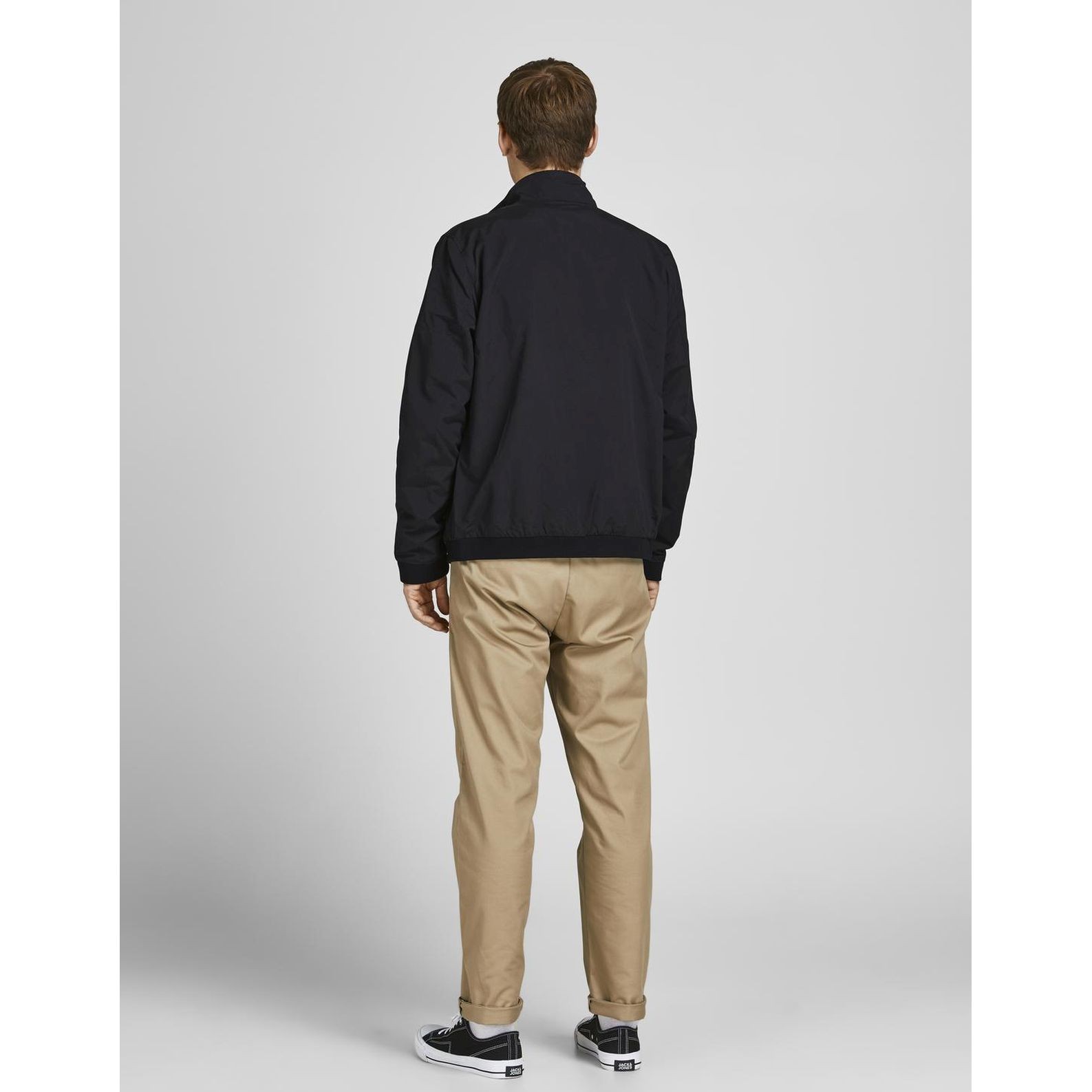 JACK & JONES Striukė vyrams, Juoda, Jjerush hajackets 4