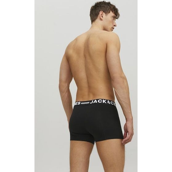 JACK & JONES Ilginti apatiniai vyrams, Pilka, SENSE TRUNKS 3-PACK NOOS 5