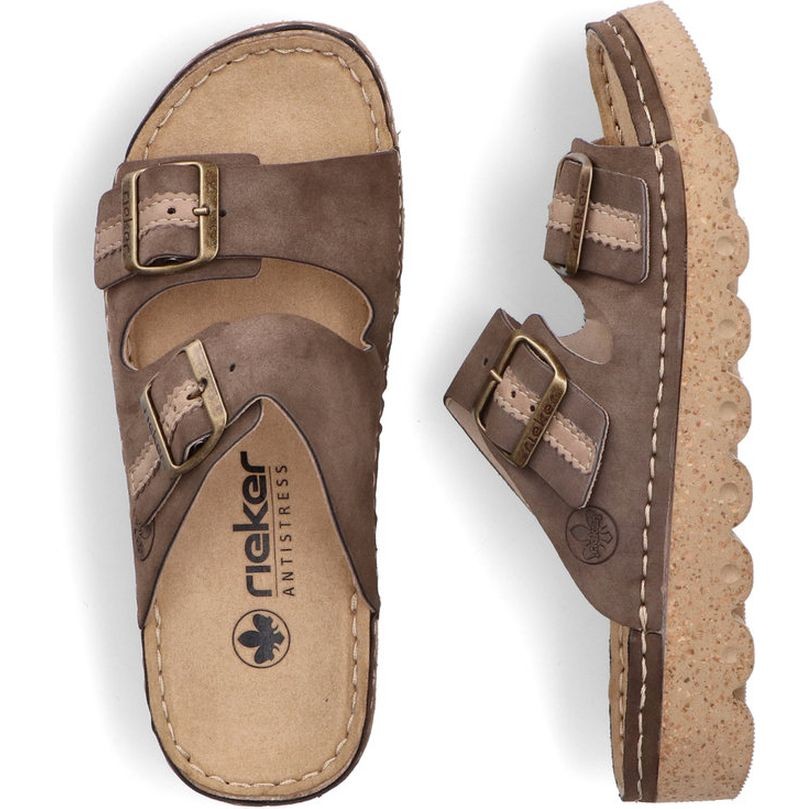 RIEKER Šlepetės moterims, Ruda, Slippers 8