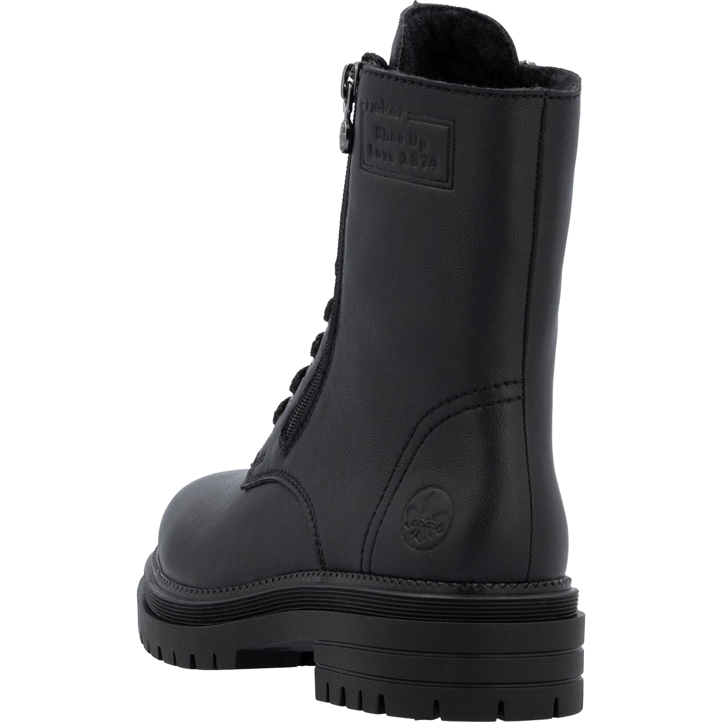 RIEKER Aulinukai moterims, Juoda, Ladies mid height boots 6