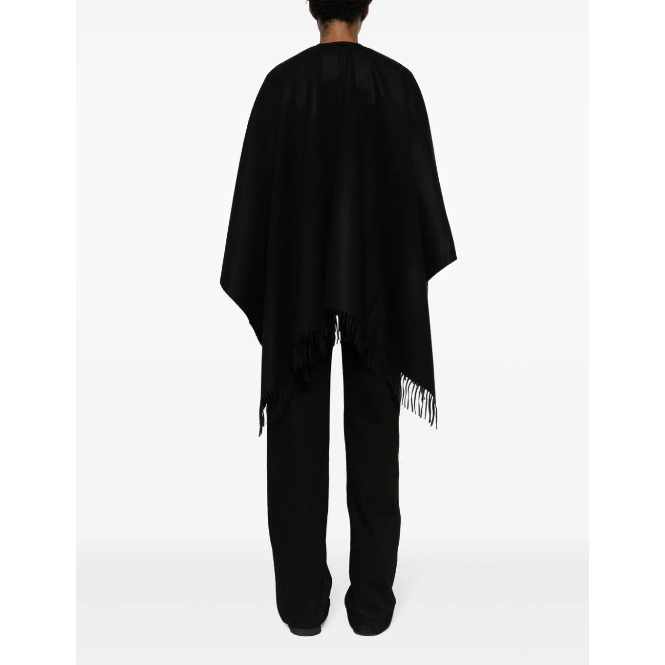 VINCE Pončas moterims, Juoda, Cashmere blend face solidcape 3