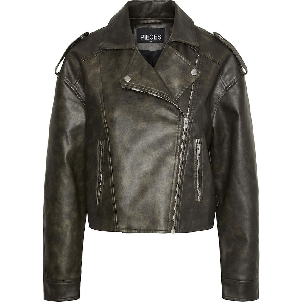 PIECES Striukė moterims, Juoda, Pcamina jackets 1