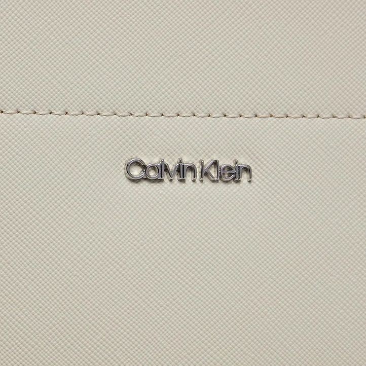 CALVIN KLEIN Pirkinių krepšys moterims, Smėlio, Business large tote 4