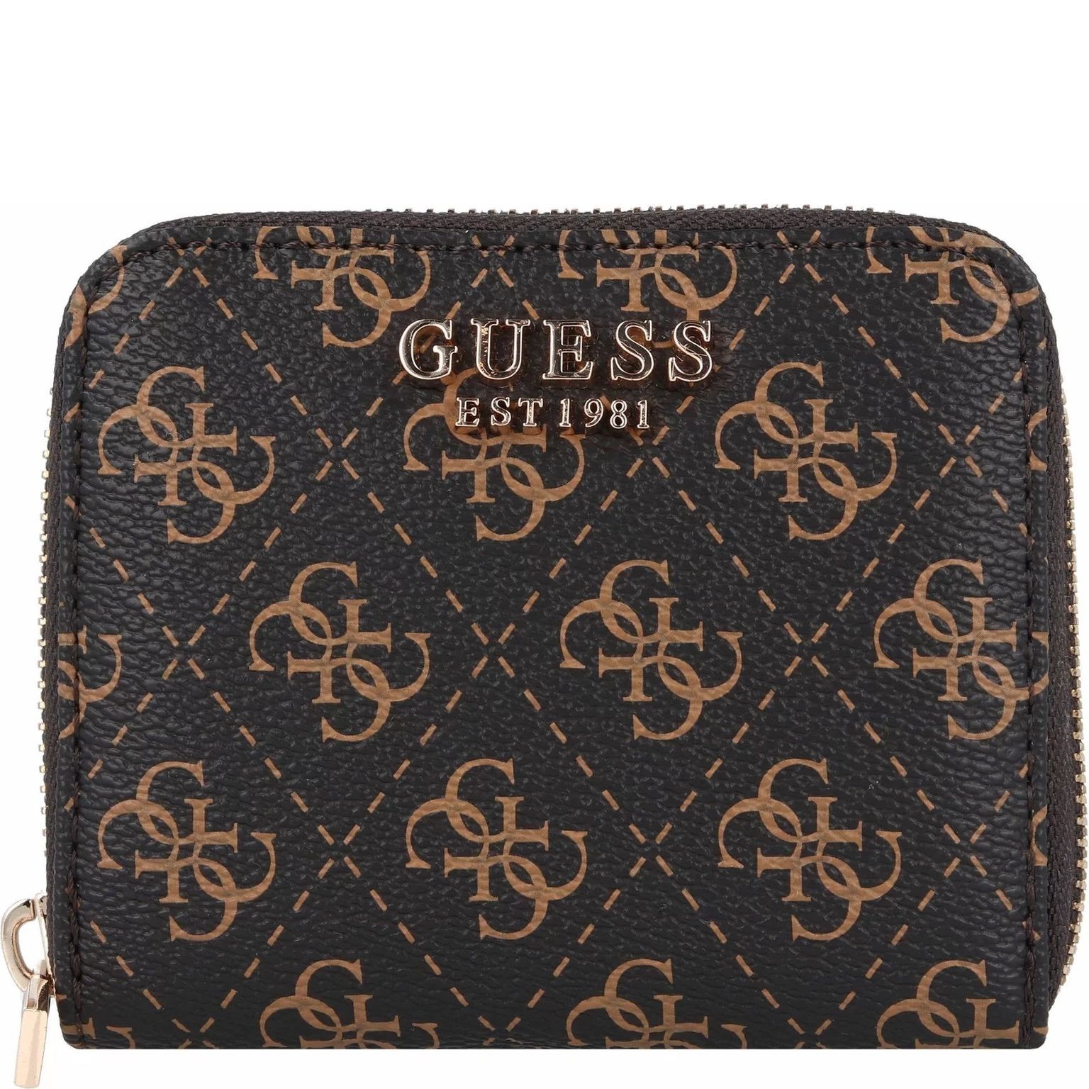 GUESS Piniginė moterims, BROWN LOGO, LAUREL SLG PHONE CRO WALLET 1