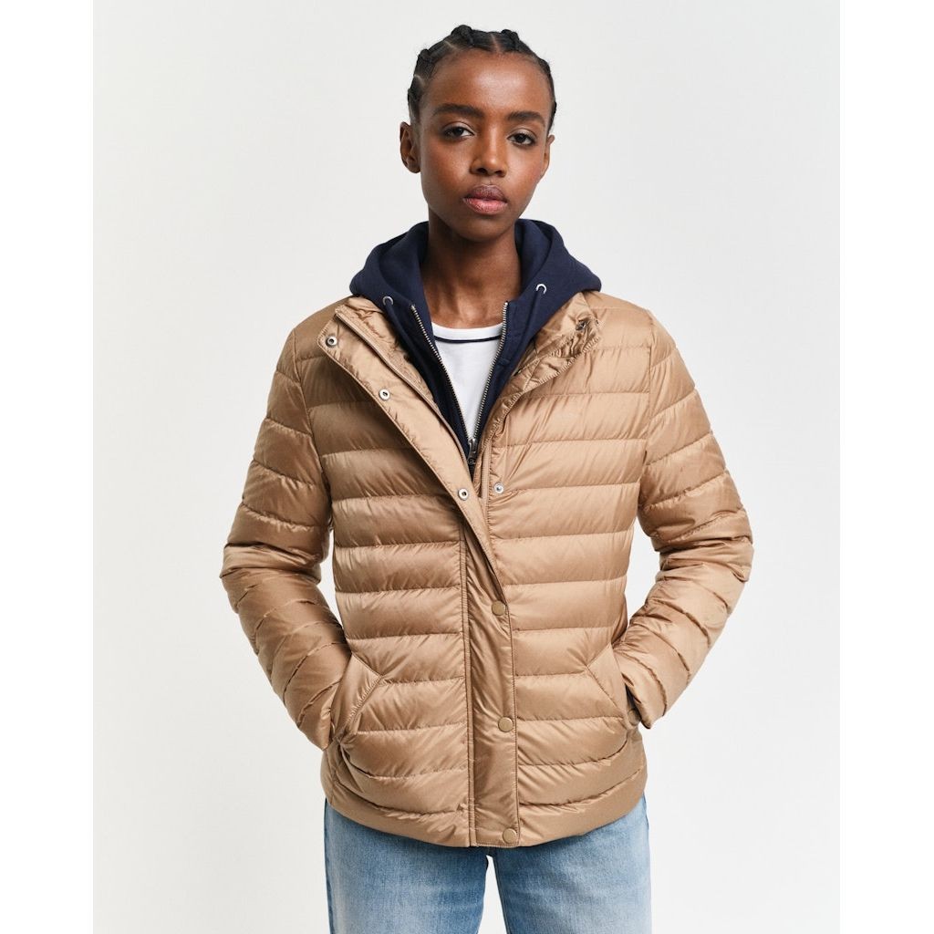 GANT Striukė moterims, Chaki, LIGHT DOWN JACKET 2