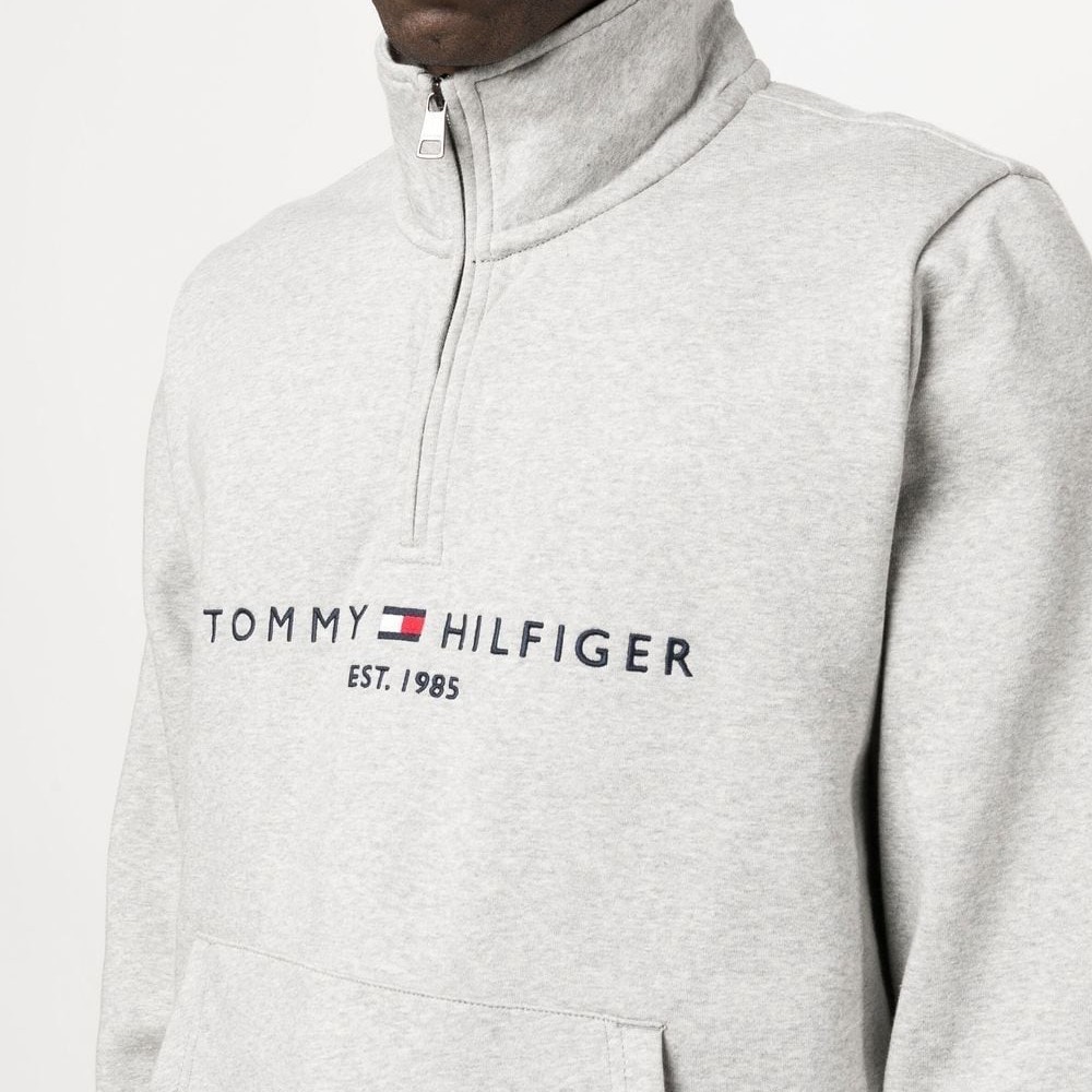 TOMMY HILFIGER Sportinis nertinis vyrams, Pilka, Tommy logo mockneck 4