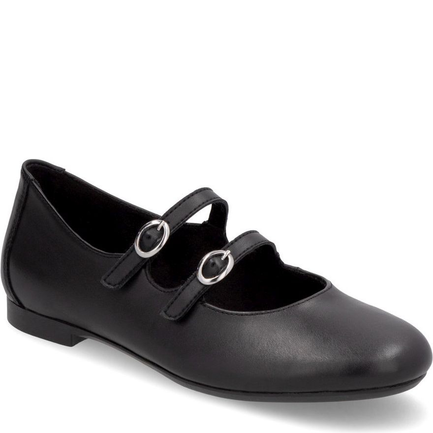 REMONTE Balerinos moterims, Juoda, Ballerina with straps 1