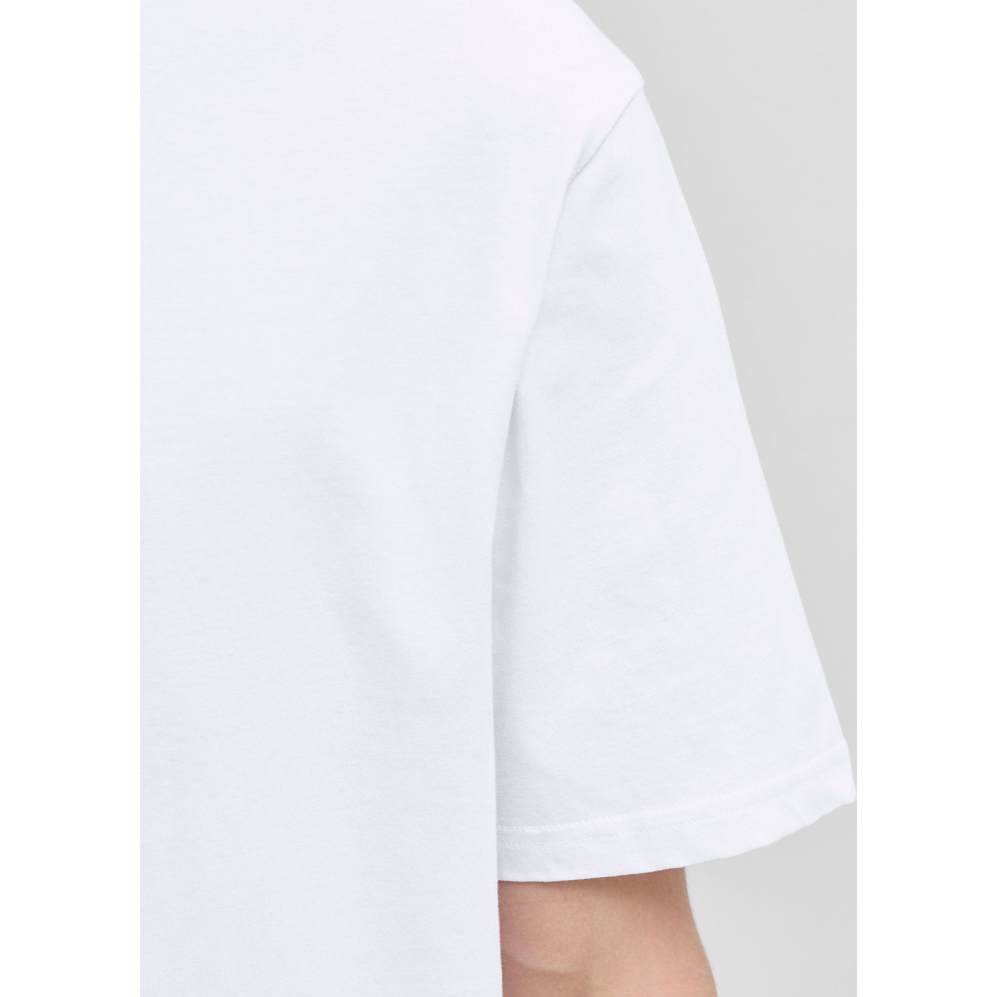 JACK & JONES Marškinėliai vyrams, Balta, Soho crew neck 6