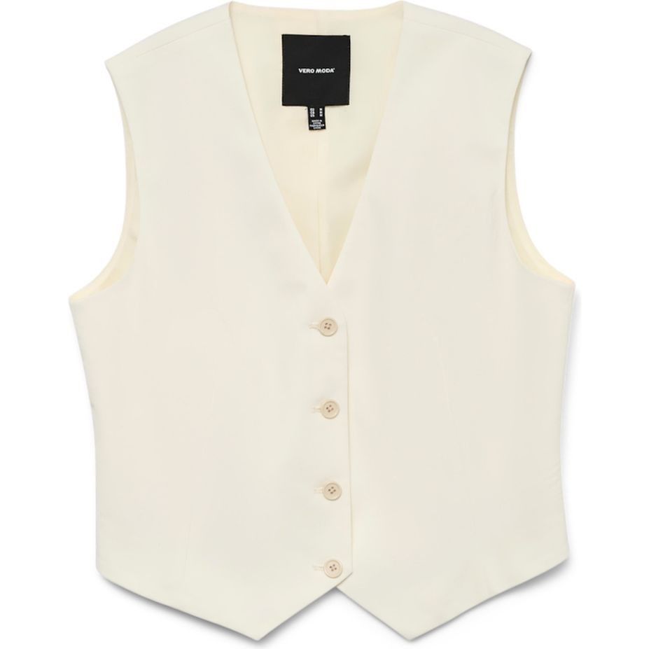 VERO MODA Liemenė moterims, Balta, Nila tailored waistcoat 1