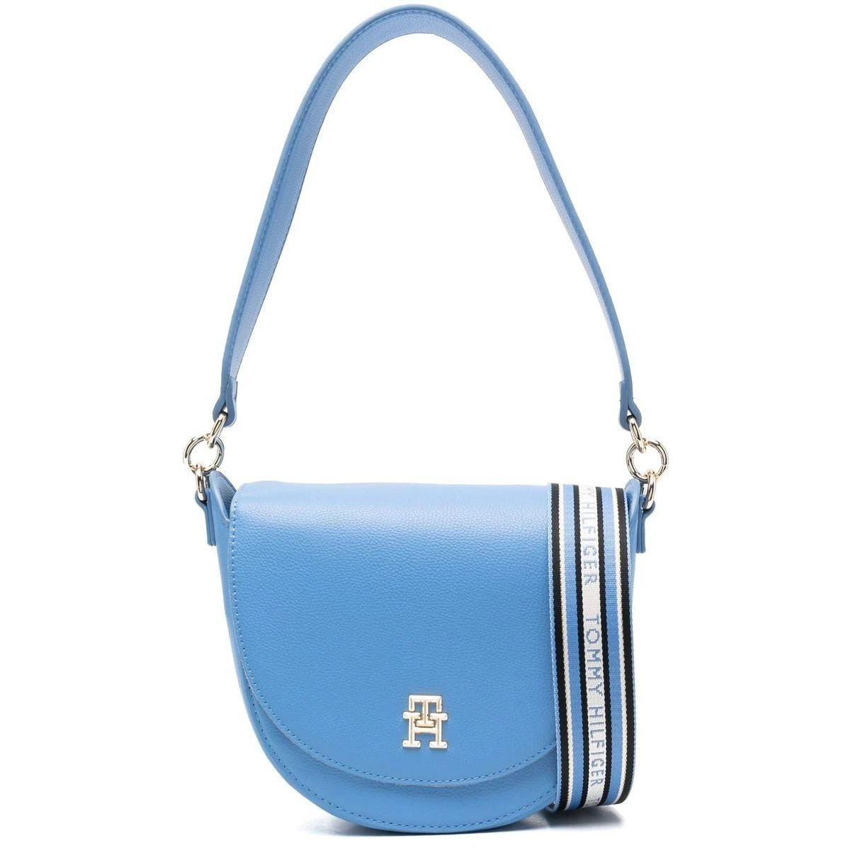 TOMMY HILFIGER Rankinė per petį moterims, Mėlyna, LIFE SADDLE BAG 1