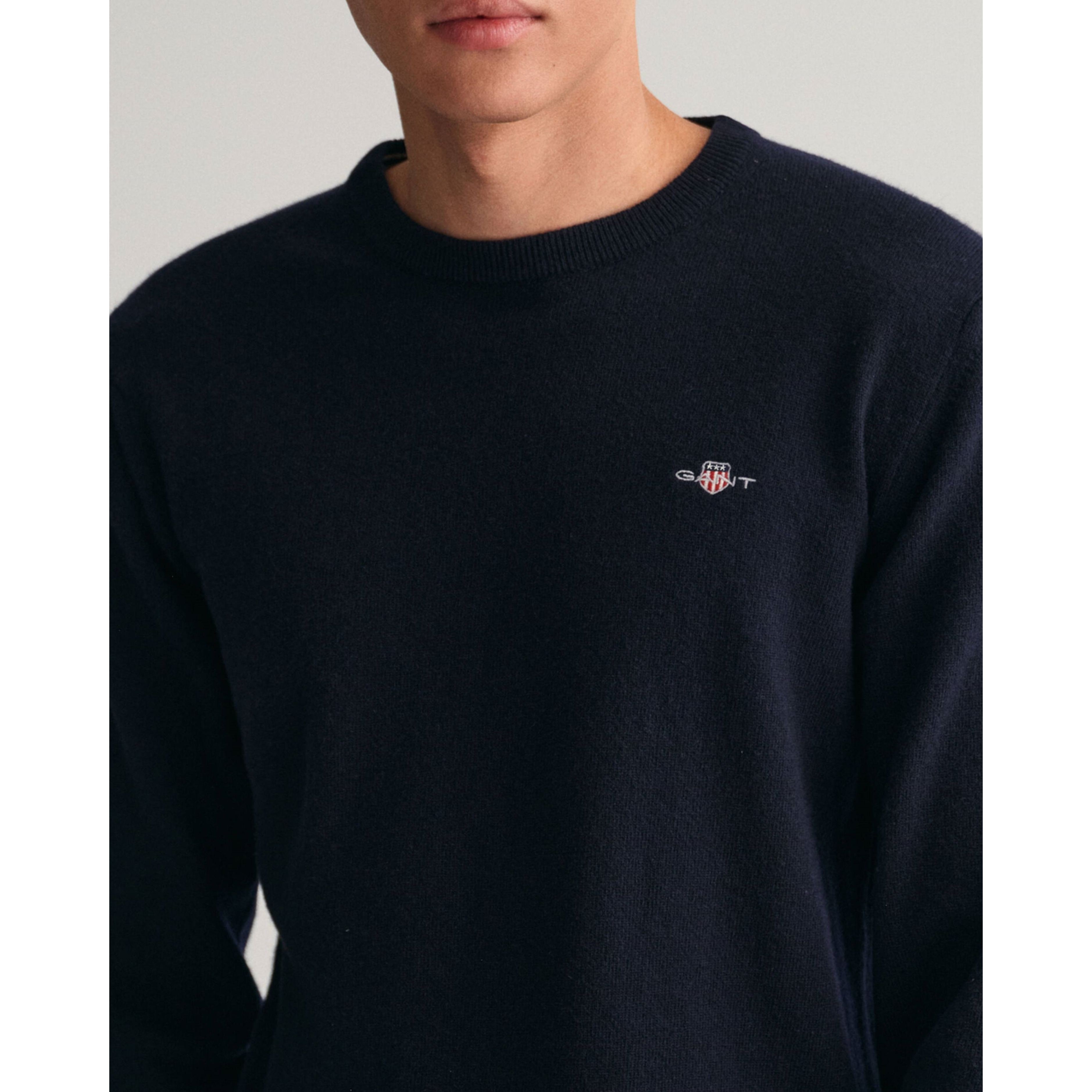 GANT Megztinis vyrams, Mėlyna, SUPERFINE LAMBSWOOL 4