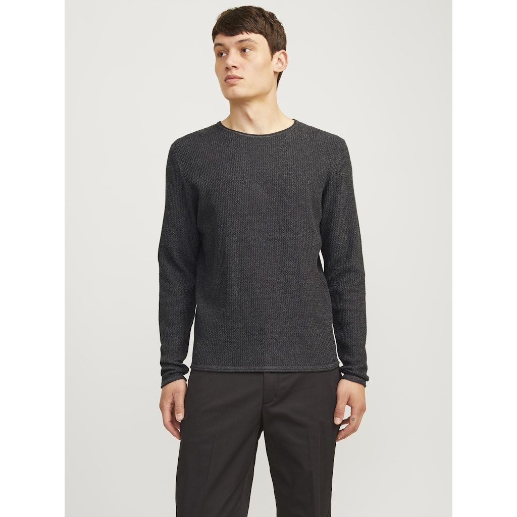 JACK & JONES Megztinis vyrams, Pilka, Cooper knit crew neck 7