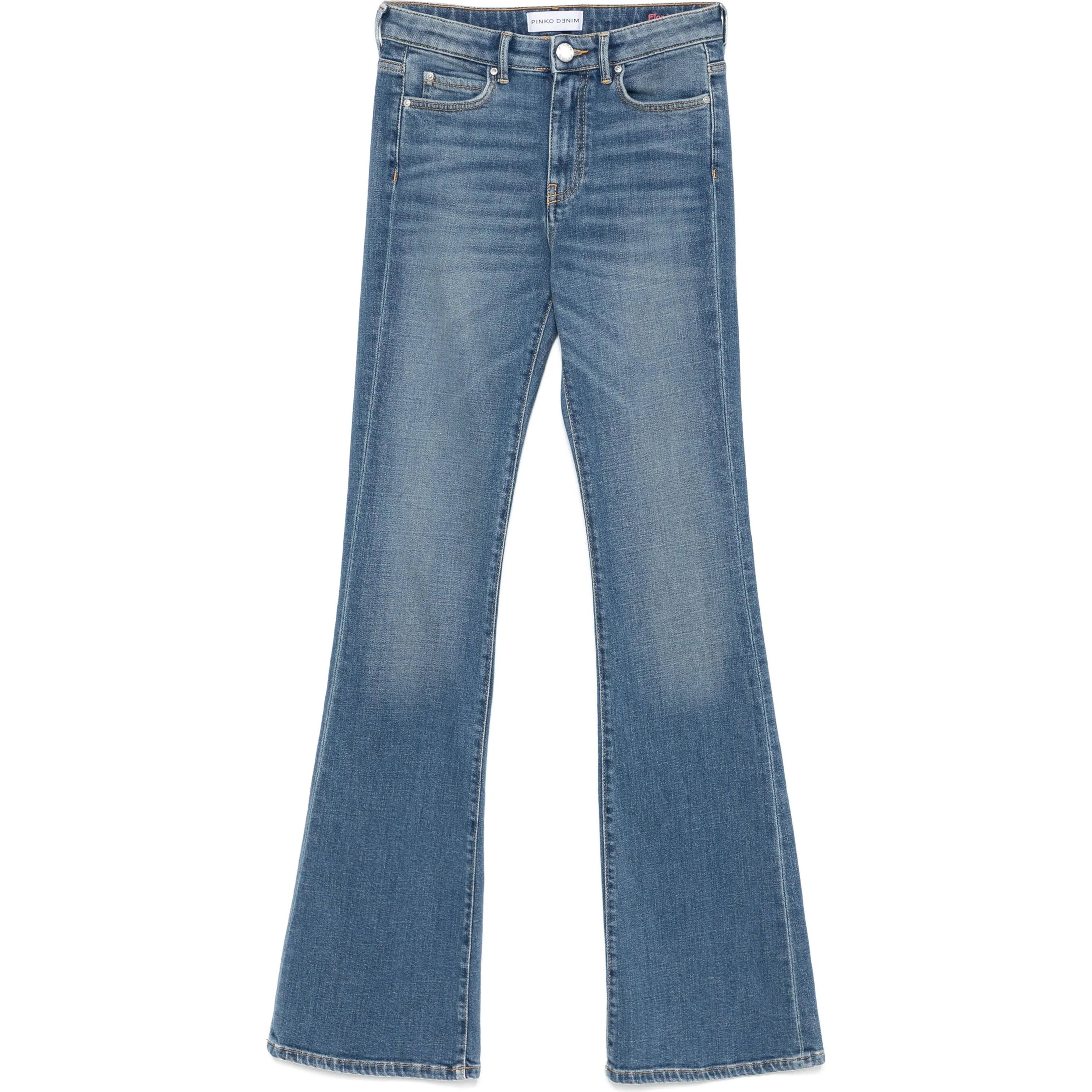 PINKO Tiesūs džinsai moterims, Mėlyna, Denim jeans 1