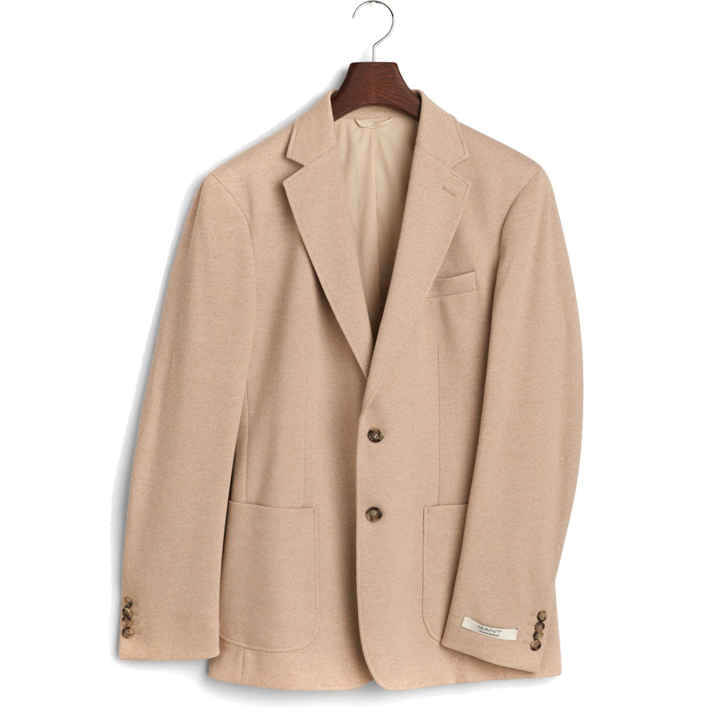 GANT Švarkas vyrams, Chaki, Slim two-tone jersey blazer 1
