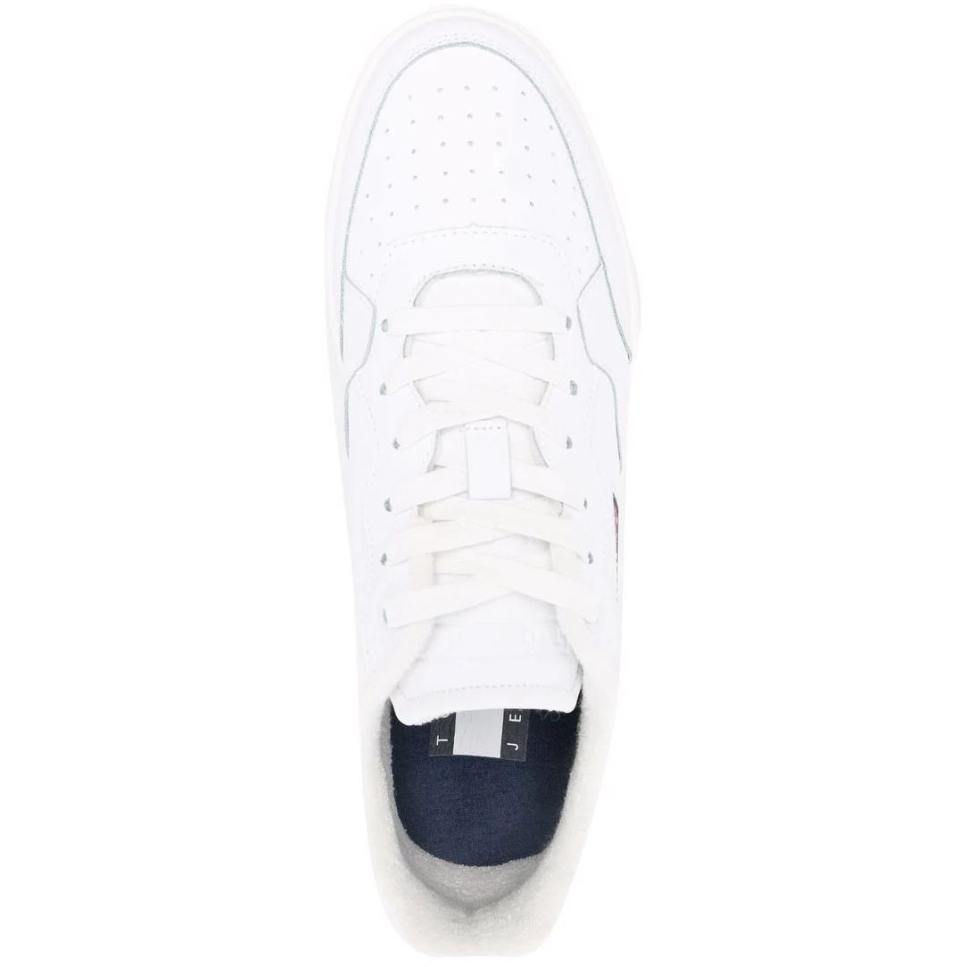 TOMMY JEANS Bateliai - vyrams, Balta, BASKET  SHOES 4