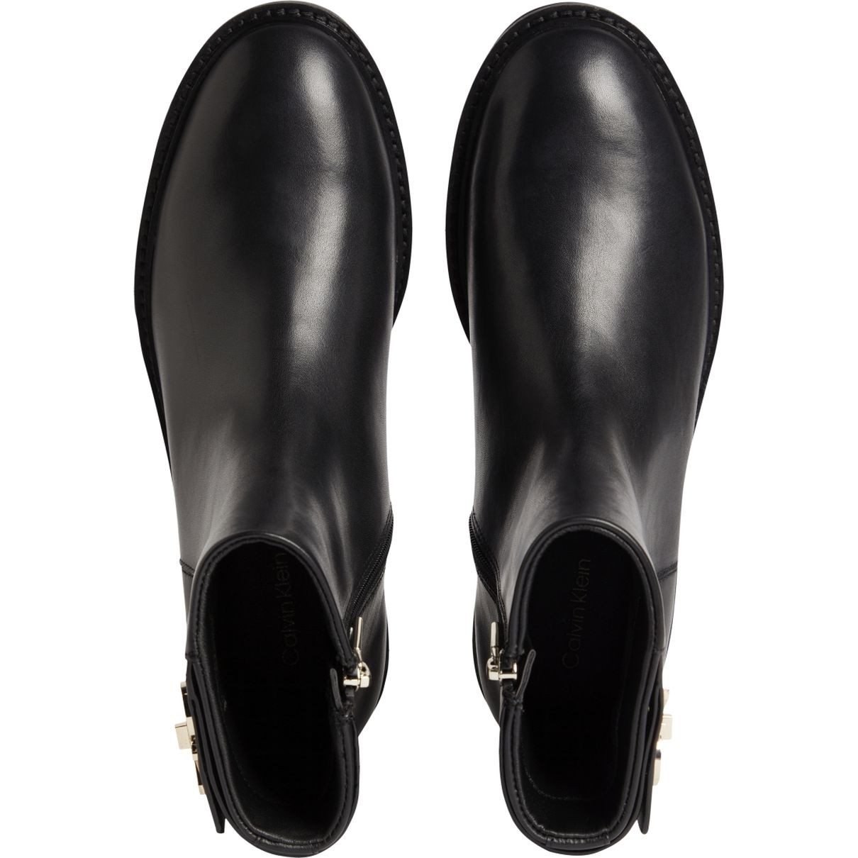 CALVIN KLEIN Aulinukai moterims, Juoda, RUBBER SOLE ANKLE BOOT WHW-LTH 4