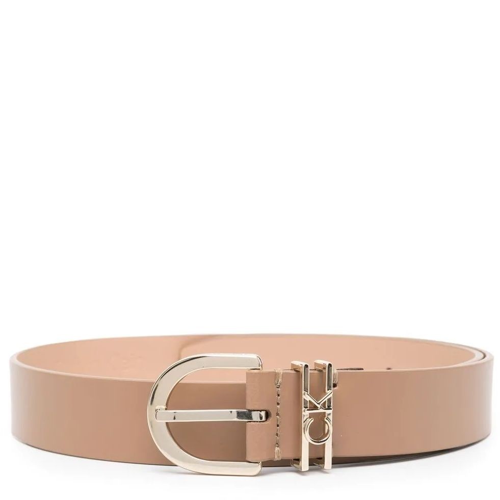 CALVIN KLEIN Diržas moterims, Smėlio, MUST LOOP BELT 30MM 1