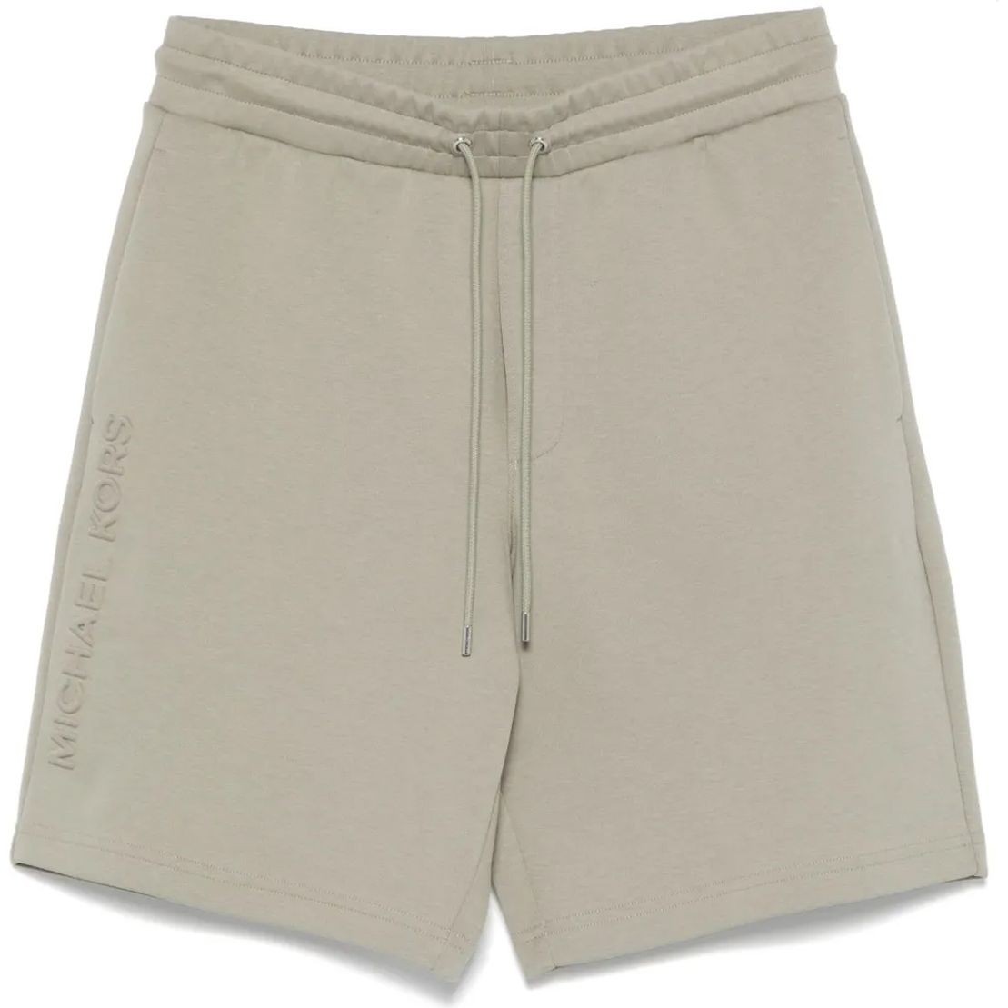 MICHAEL KORS Šortai vyrams, Smėlio, Logo-embossed shorts