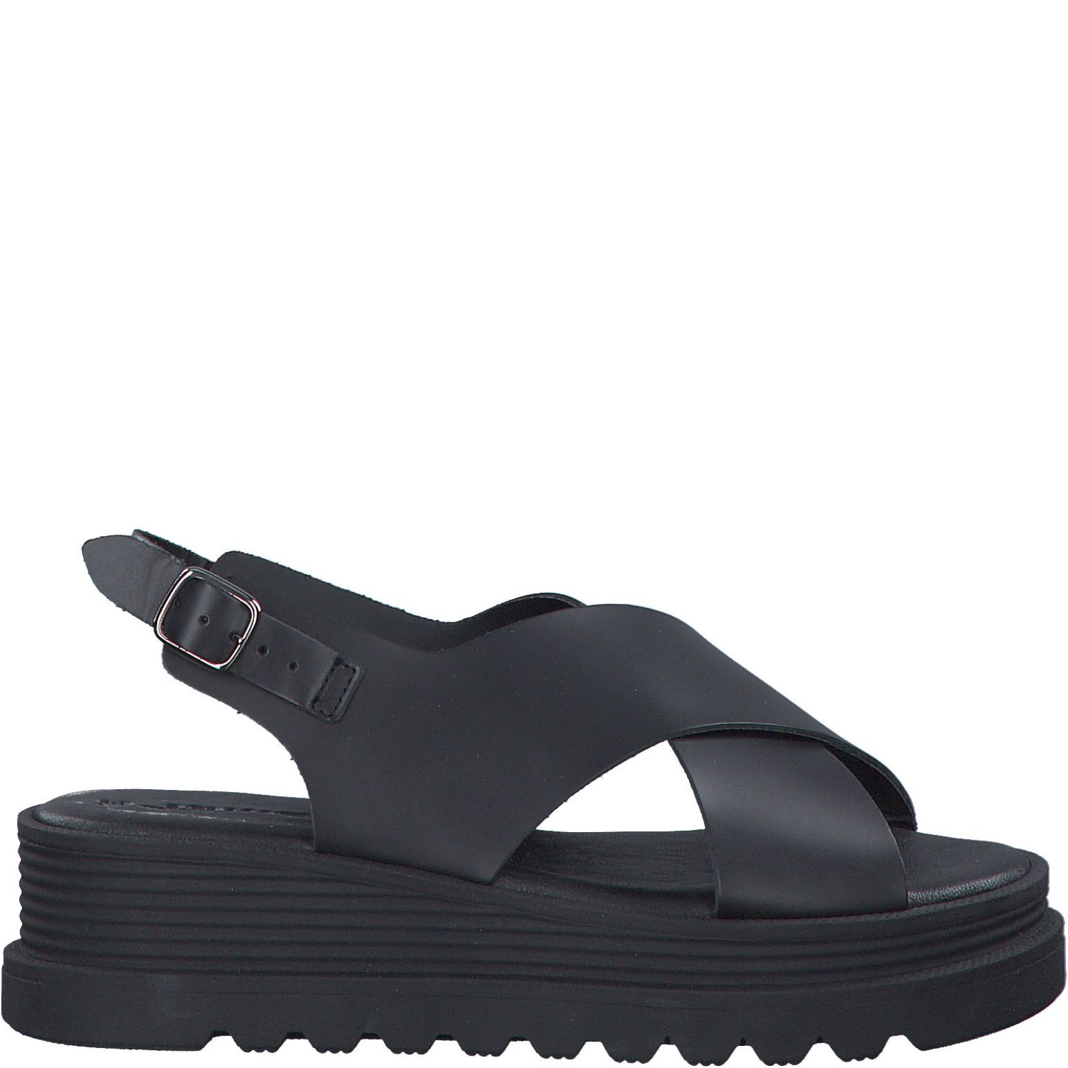 TAMARIS Basutės moterims, Juoda, SANDALS 2