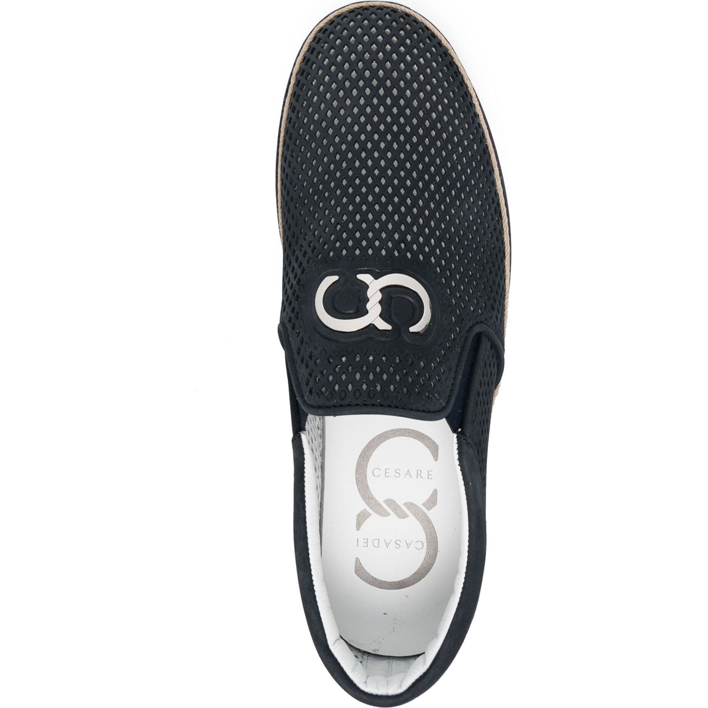 CESARE CASADEI Loaferiai vyrams, Mėlyna, Nabuk sneakers 4