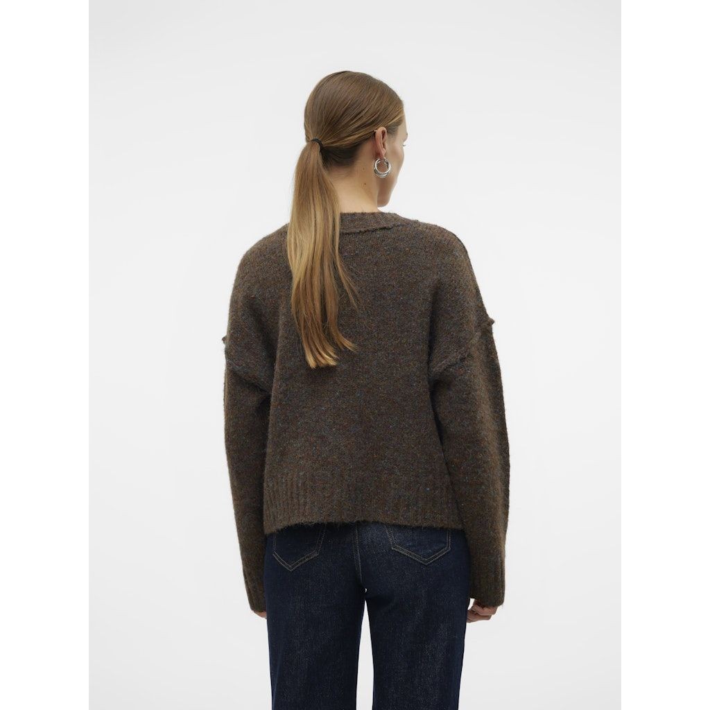 VERO MODA Kardiganas moterims, Ruda, Ingrid v-neck cardigan 3