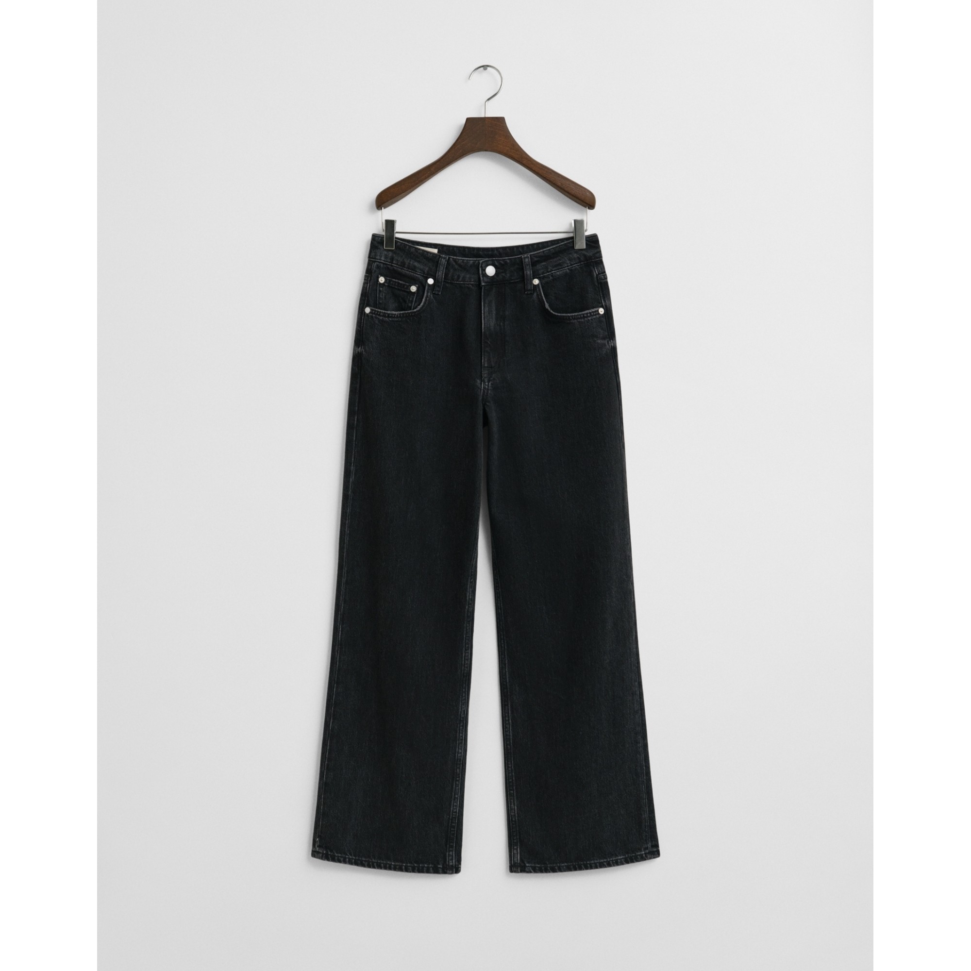 GANT Tiesūs džinsai moterims, Juoda, relaxed jeans 1