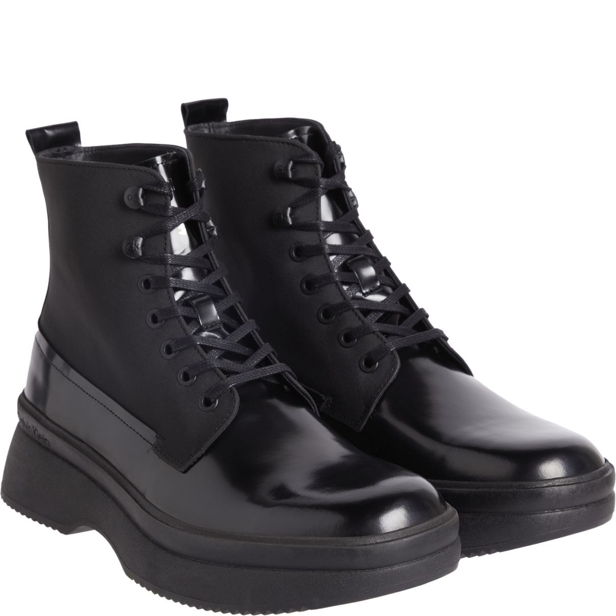 CALVIN KLEIN Aulinukai vyrams, Juoda, Lace up boot mix 1
