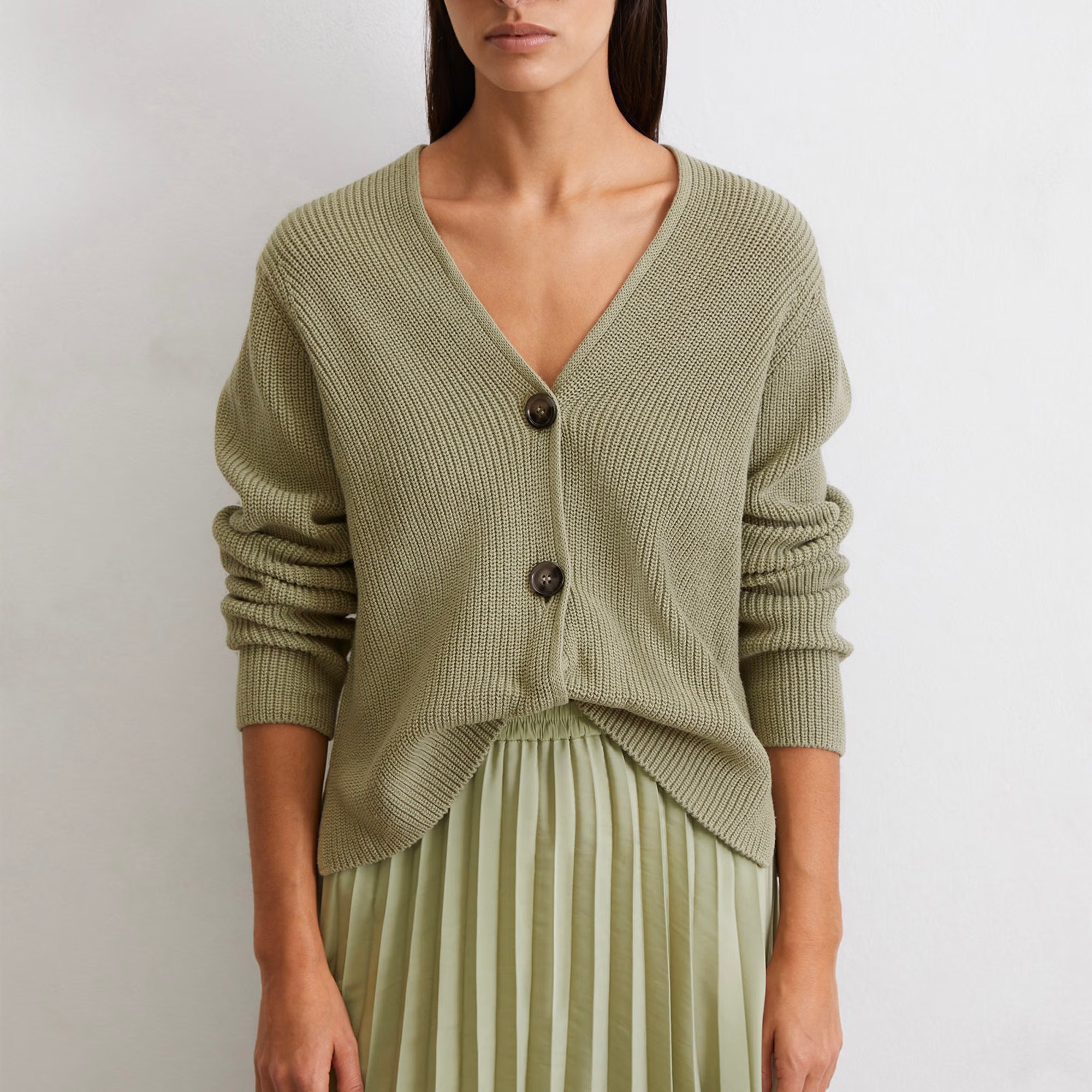 MARC O'POLO Kardiganas moterims, Žalia, 506605961069 Cardigans 2