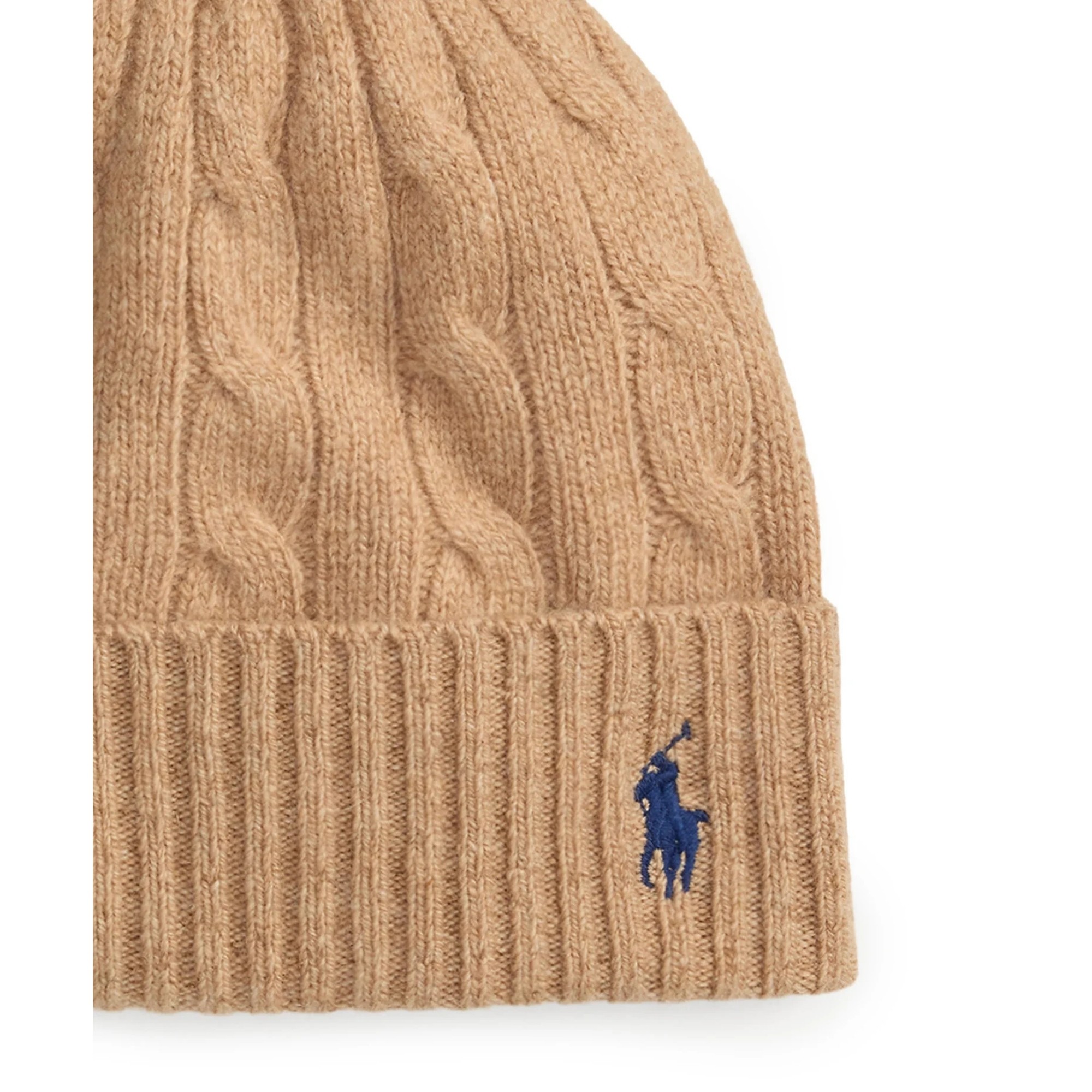 POLO RALPH LAUREN Skrybėlė moterims, Ruda, Wl cs cbl bn hat 3