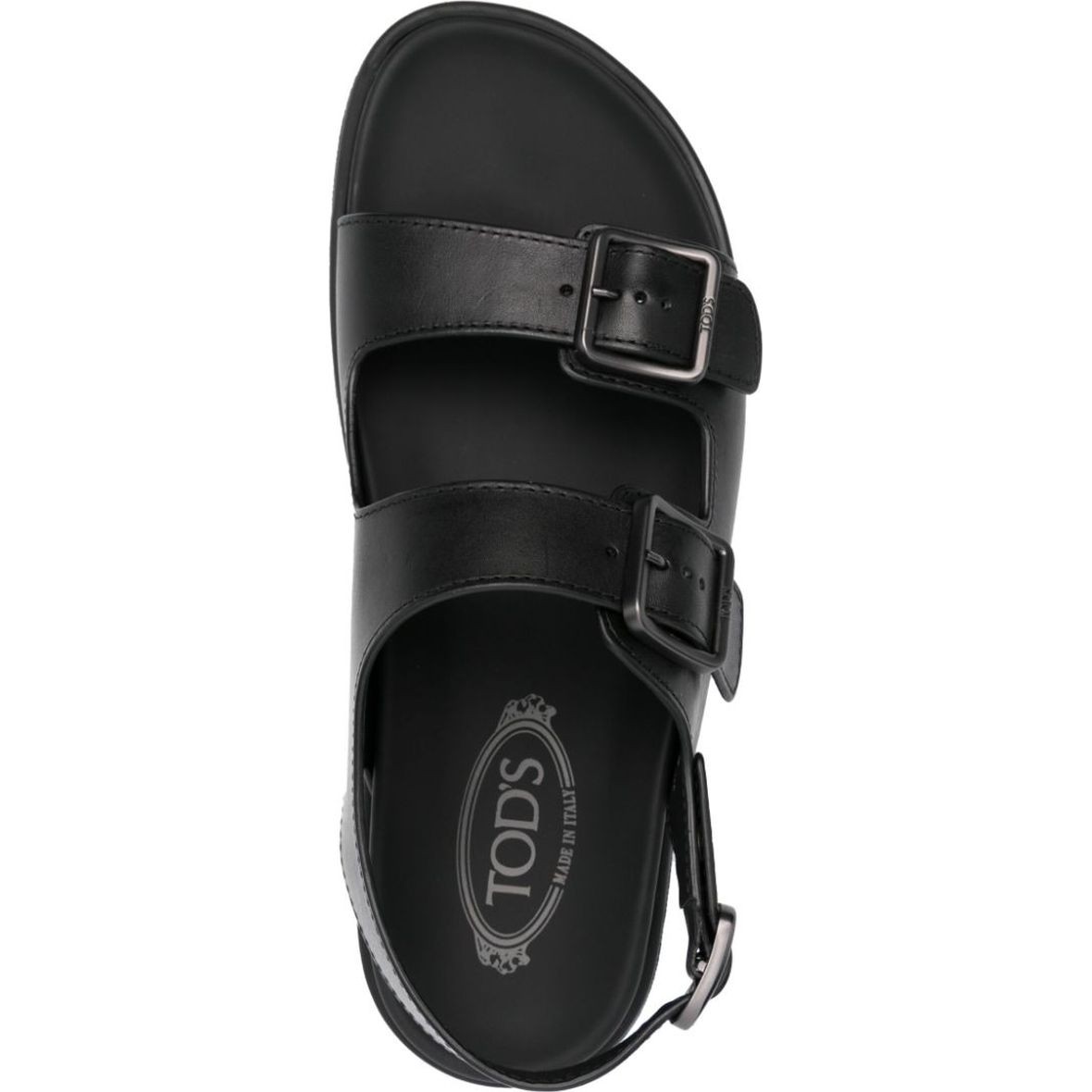 TODS Basutės vyrams, Juoda, Leather sandals 4