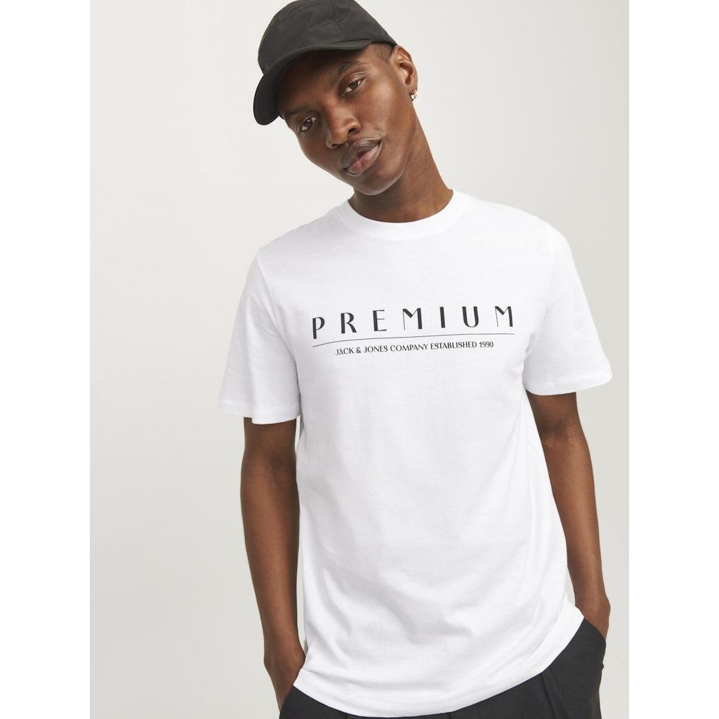 JACK & JONES Marškinėliai vyrams, Balta, JPRSTAR TEE SS CREW 7