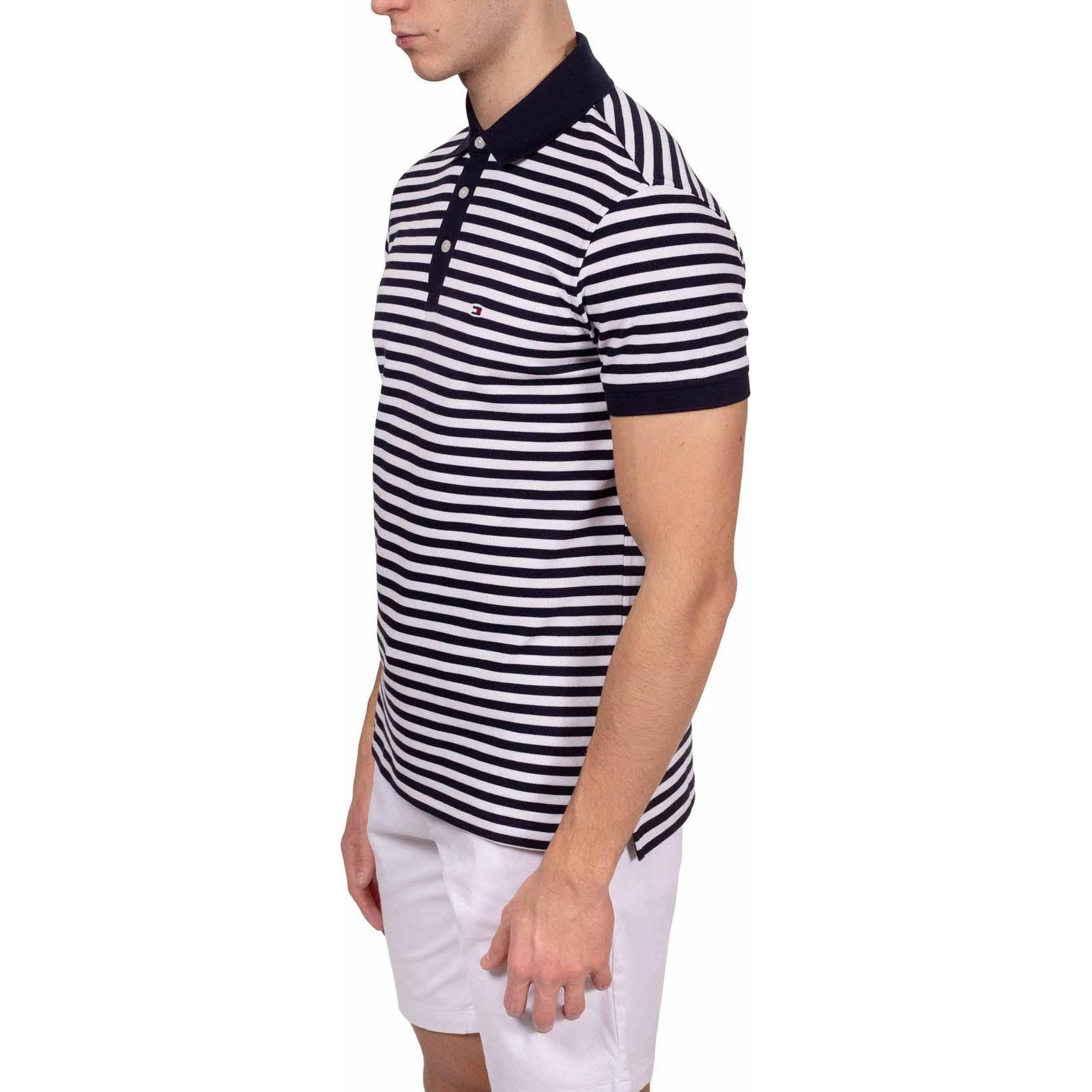 TOMMY HILFIGER Polo marškiniai trumpos rank. vyrams, Mėlyna, 1985 slim polo 3