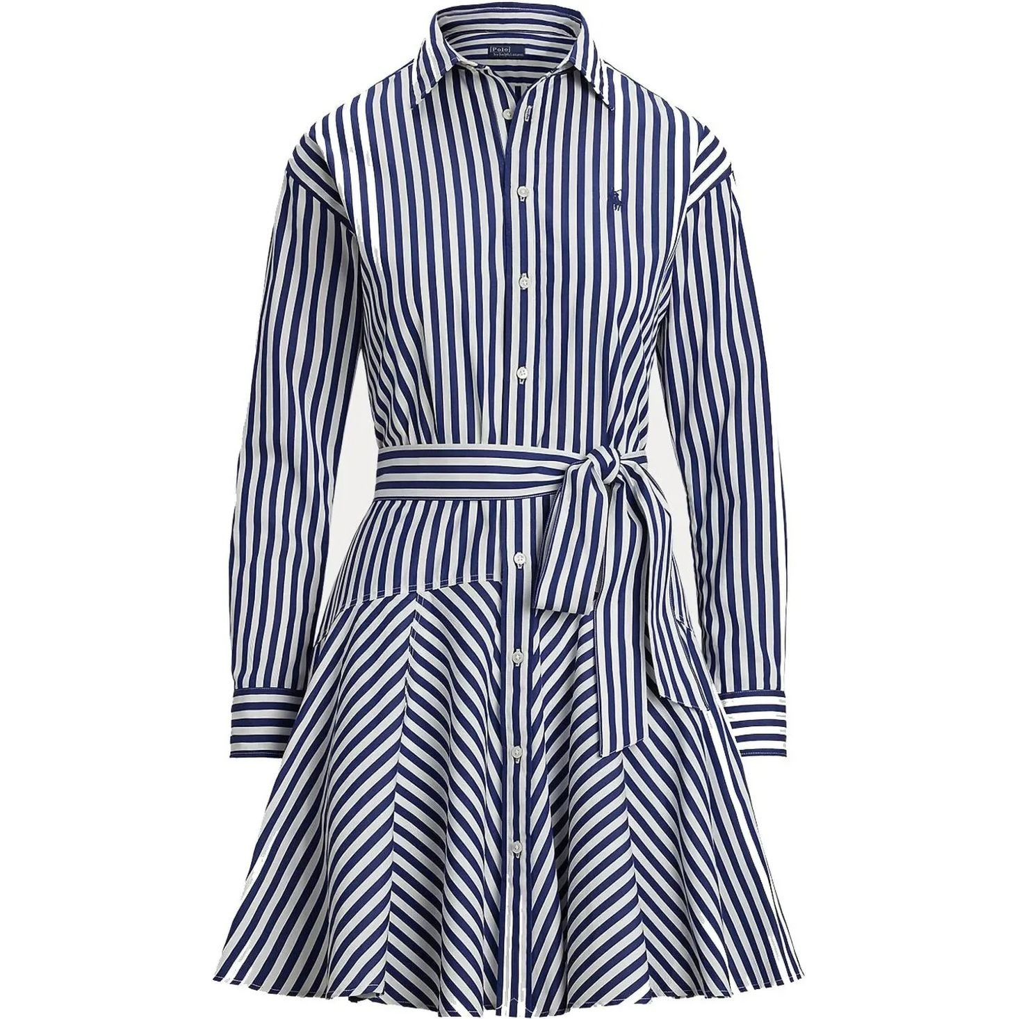 POLO RALPH LAUREN Maxi suknelė moterims, Balta, Long sleeve-day dress