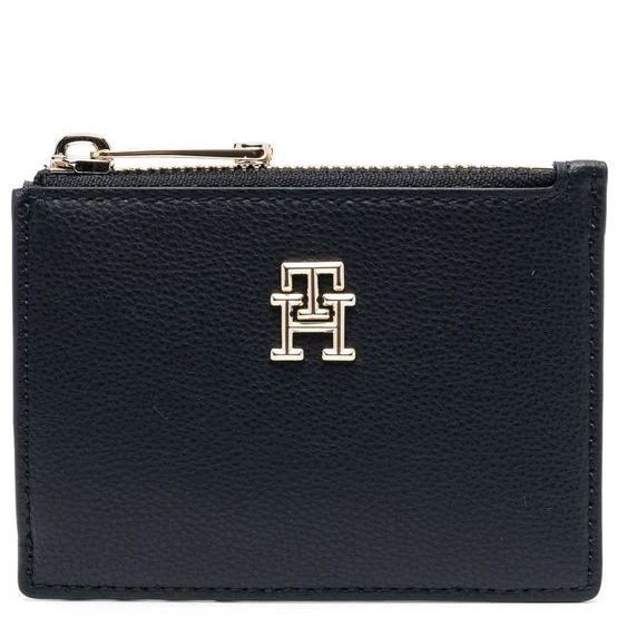 TOMMY HILFIGER Piniginė moterims, Mėlyna, TH CASUAL SLIM WALLET W ZIP 1