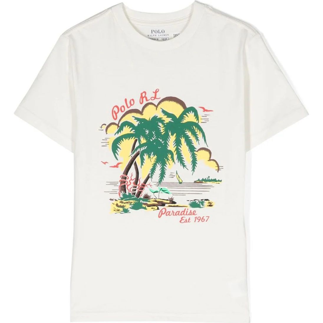 RALPH LAUREN KIDS Marškinėliai trump. rankovėmis berniukams, Balta, Short sleeve tee 1