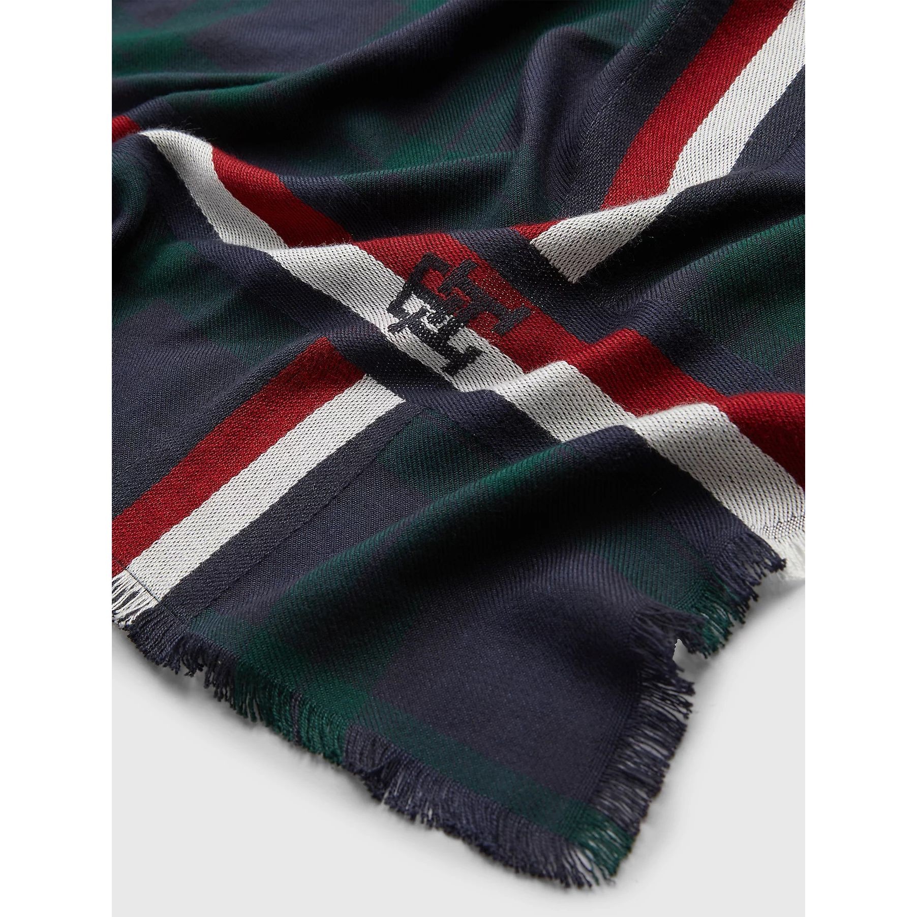 TOMMY HILFIGER Šalikas moterims, Juoda, EAST COAST PREP BLANKET 4